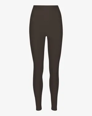 Active High-Rise Legging - Coffee Brown