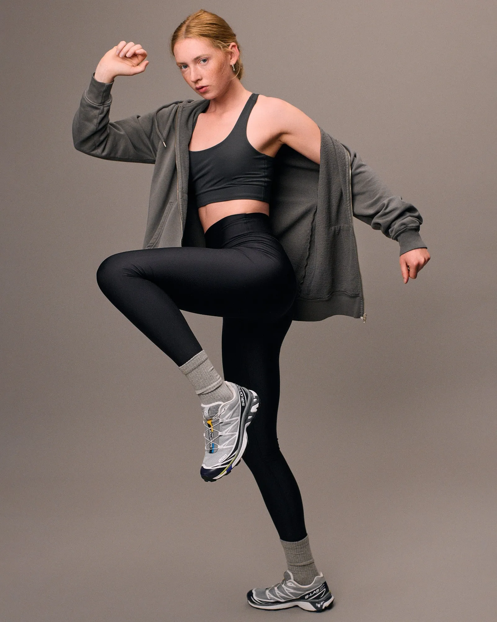 Active High-Rise Legging - Warm Taupe
