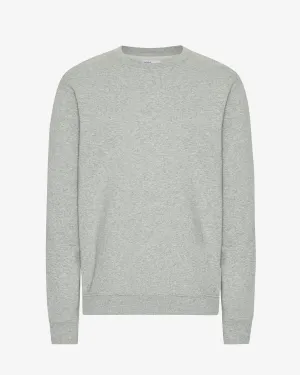 Classic Organic Crew - Heather Grey