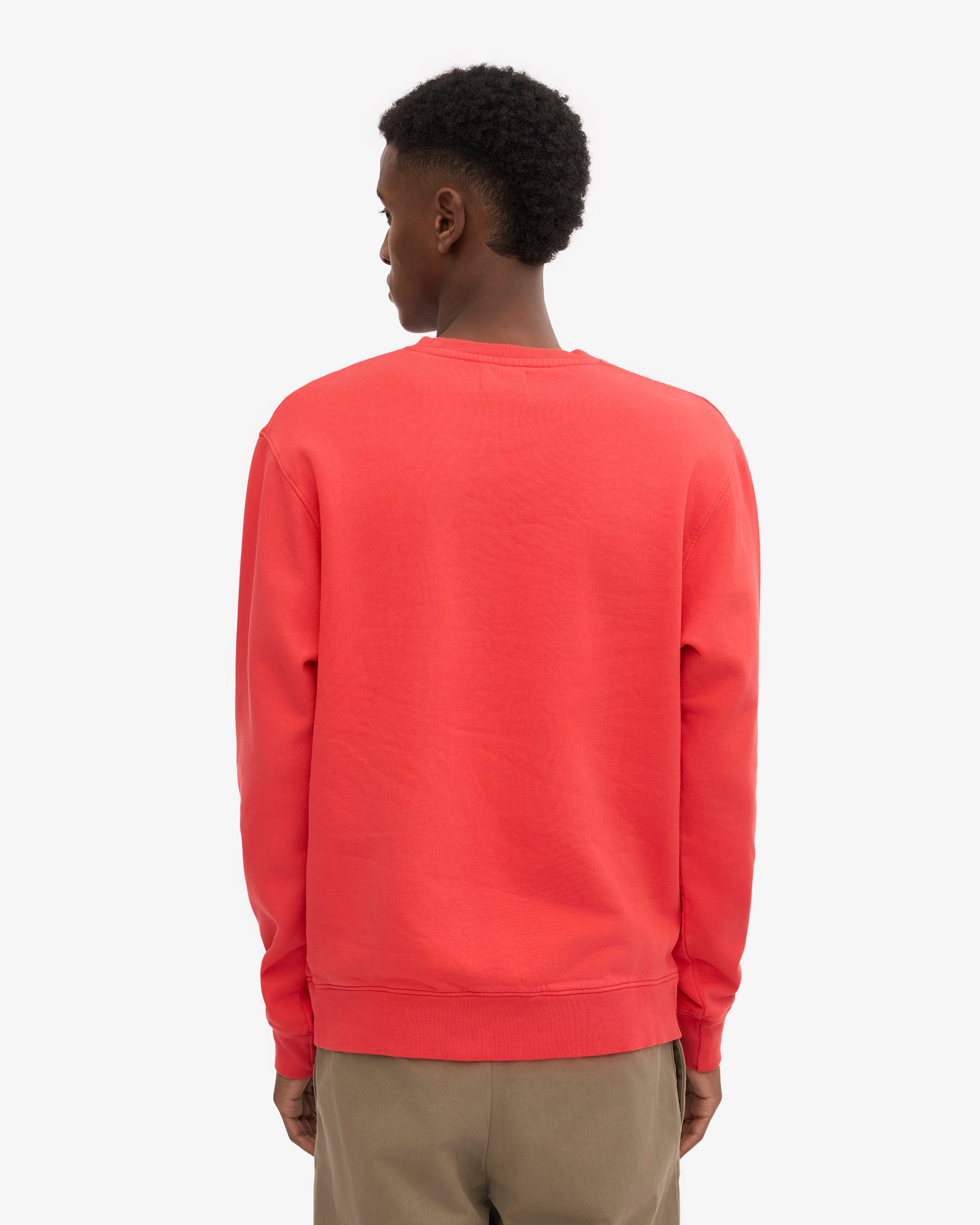 Classic Organic Crew - Red Tangerine