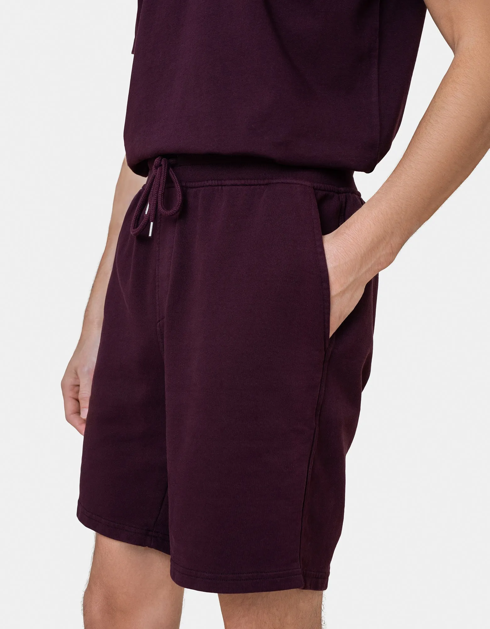 Classic Organic Sweatshorts - Oxblood Red