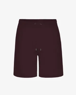 Classic Organic Sweatshorts - Oxblood Red