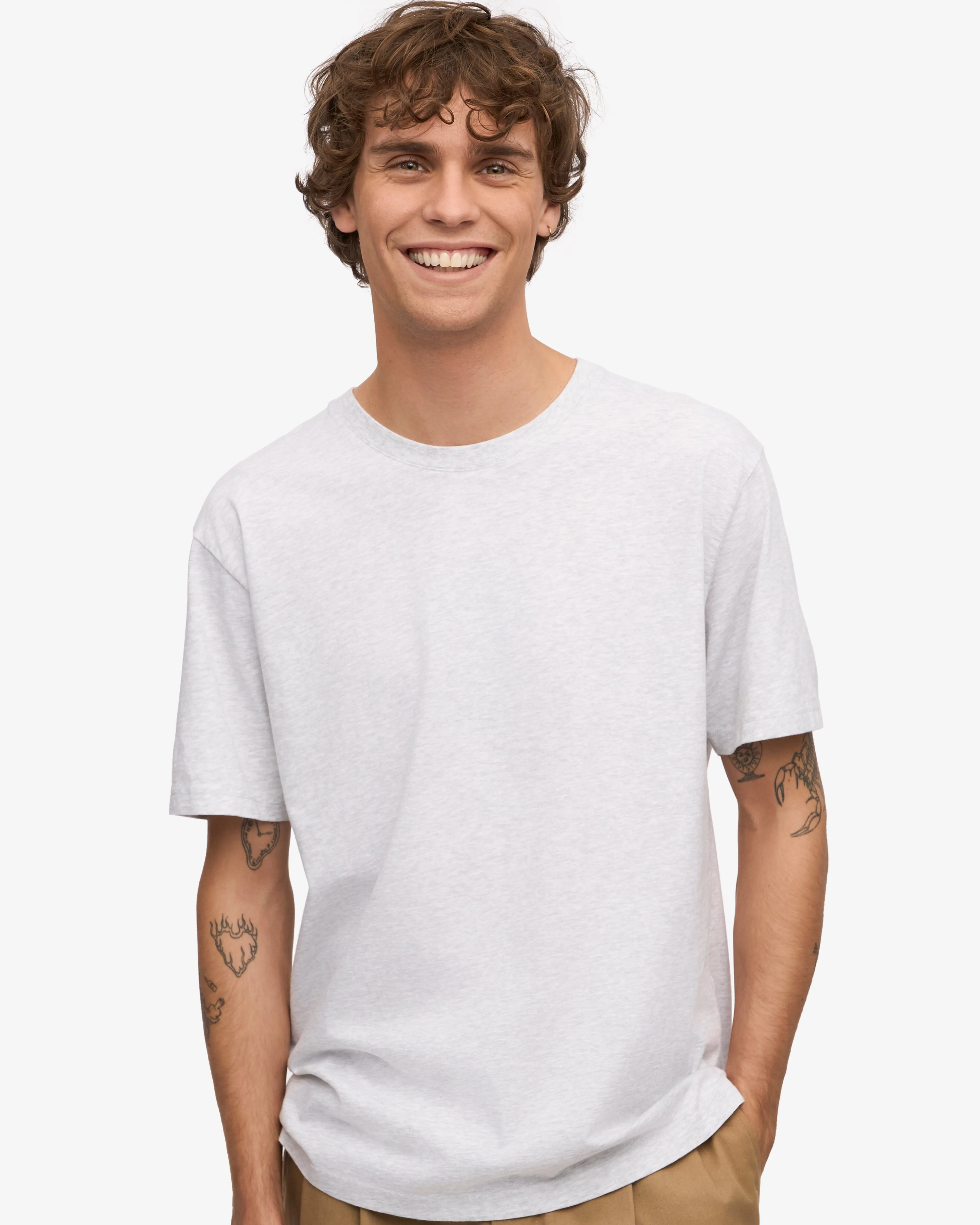 Classic Organic Tee - Snow Melange