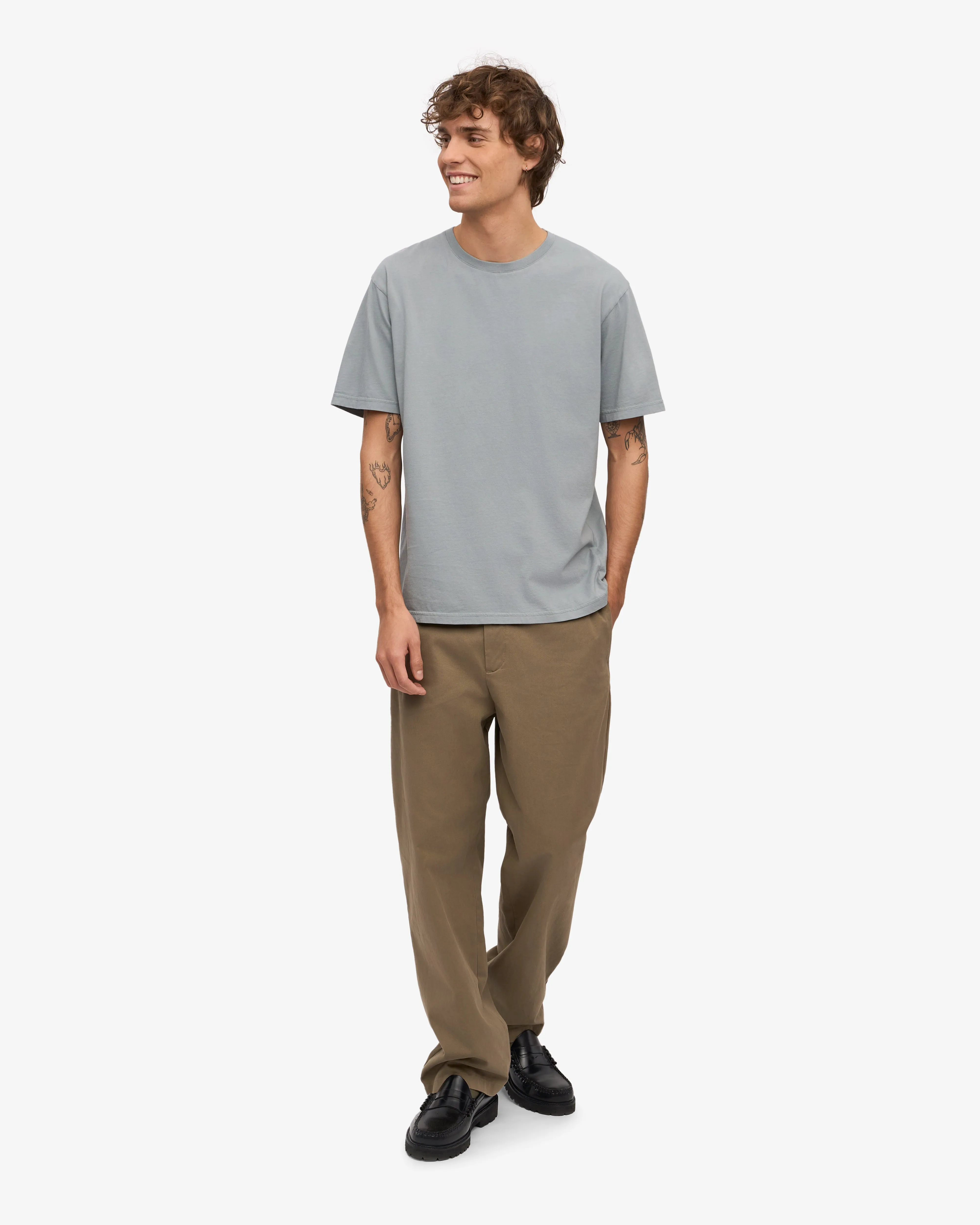 Classic Organic Tee - Steel Blue