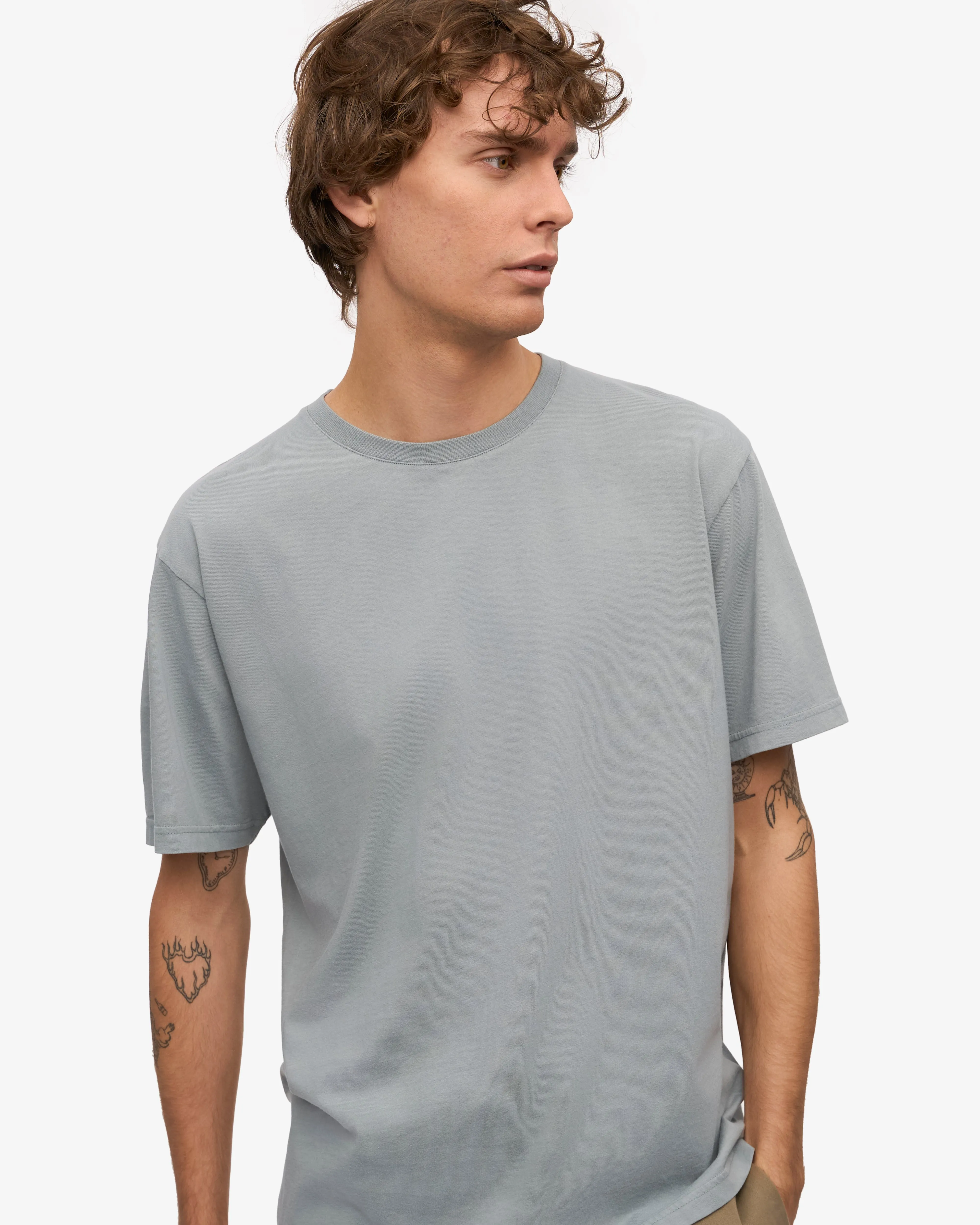 Classic Organic Tee - Steel Blue