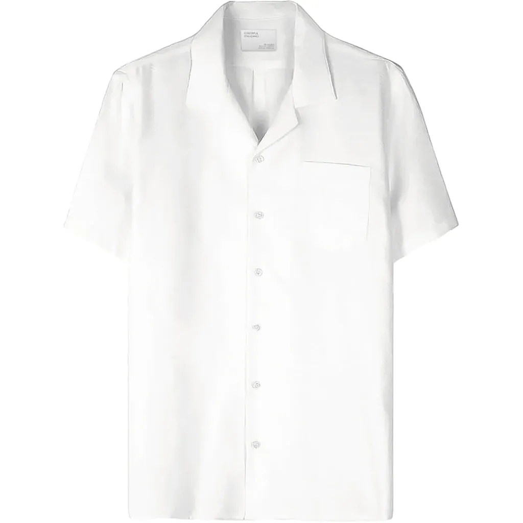 COLORFUL STANDARD - LINEN BLOUSE - OPTICAL WHITE