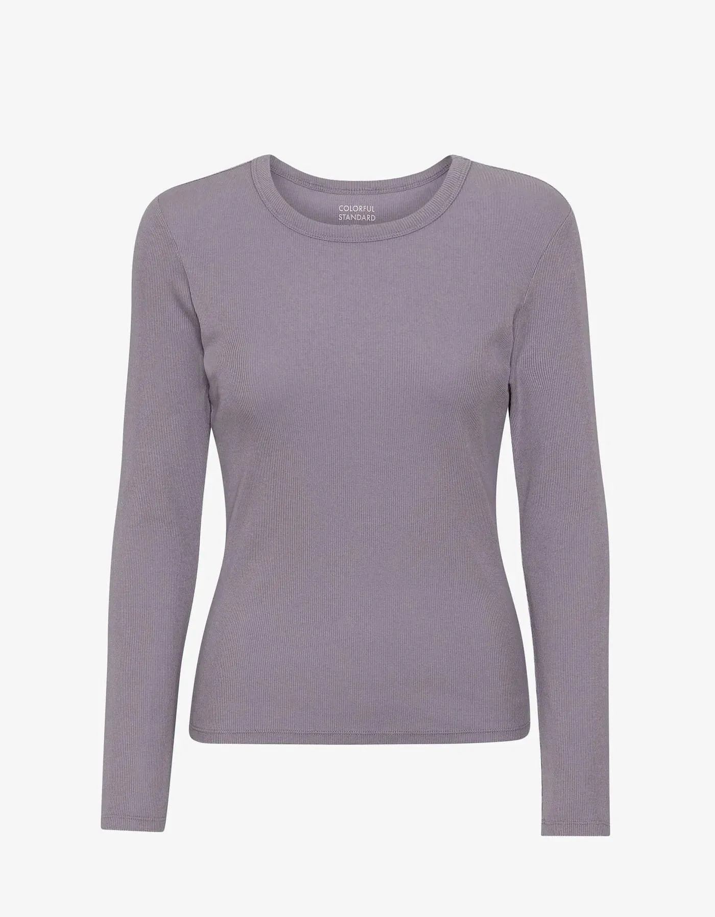 COLORFUL STANDARD - LONG-SLEEVED RIB TEE - PURPLE HAZE
