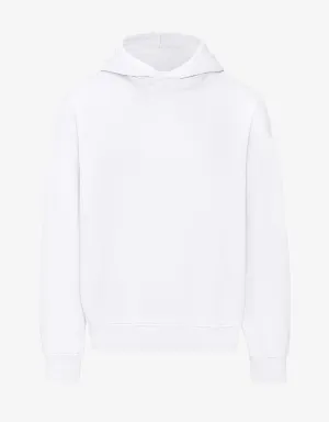 COLORFUL STANDARD - OVERSIZED HOODED COTTON FLEECE - OPTICAL WHITE