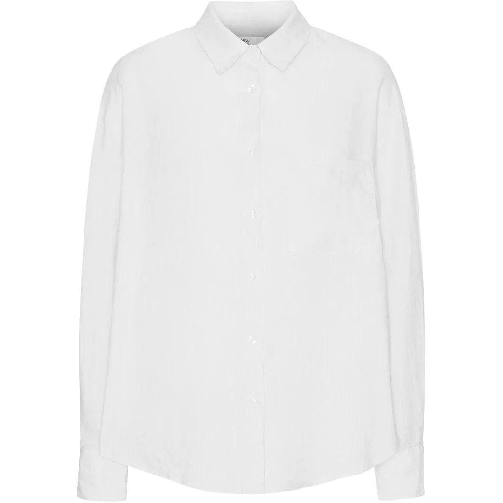COLORFUL STANDARD - OVERSIZED LINEN SHIRT - OPTICAL WHITE