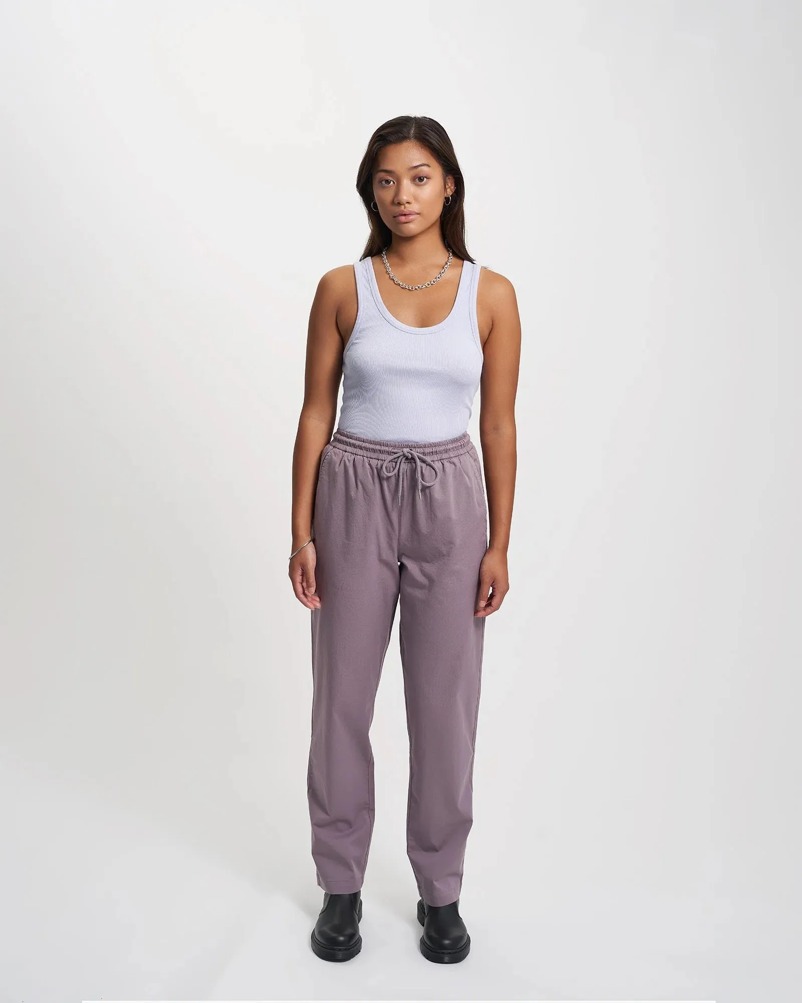 COLORFUL STANDARD - TWILL PANTS - PURPLE HAZE