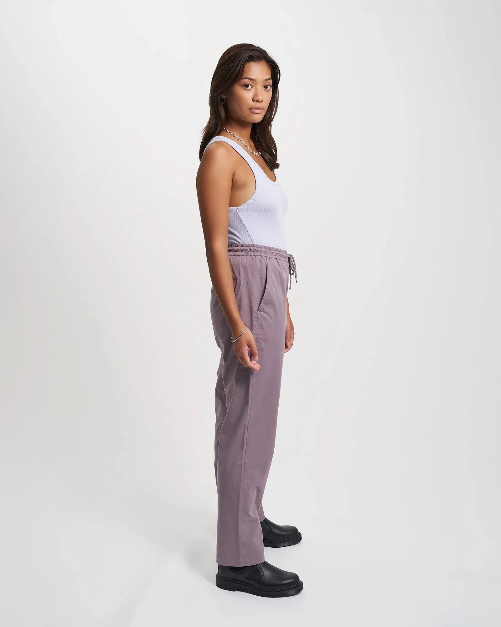 COLORFUL STANDARD - TWILL PANTS - PURPLE HAZE
