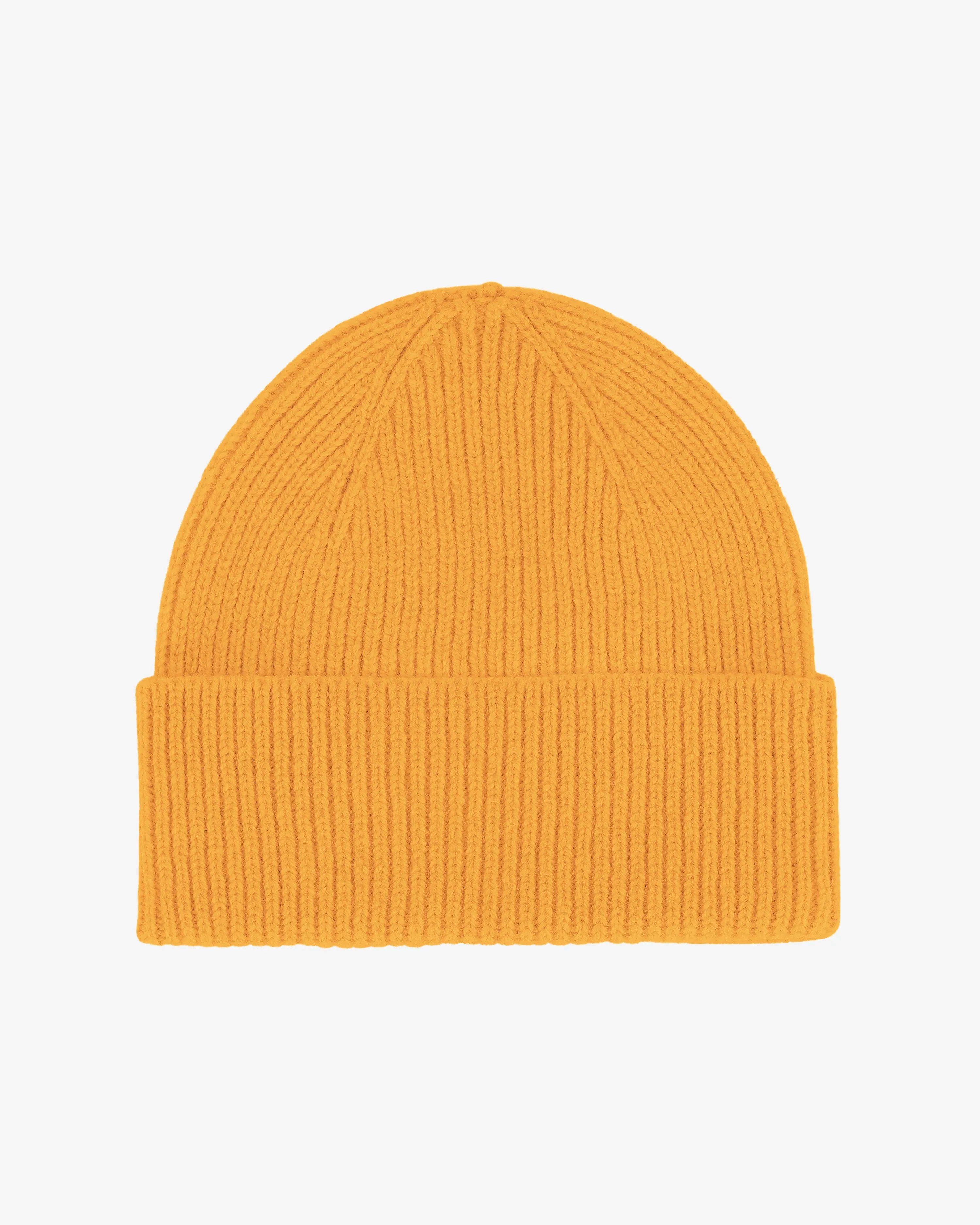 Merino Wool Beanie - Burned Yellow