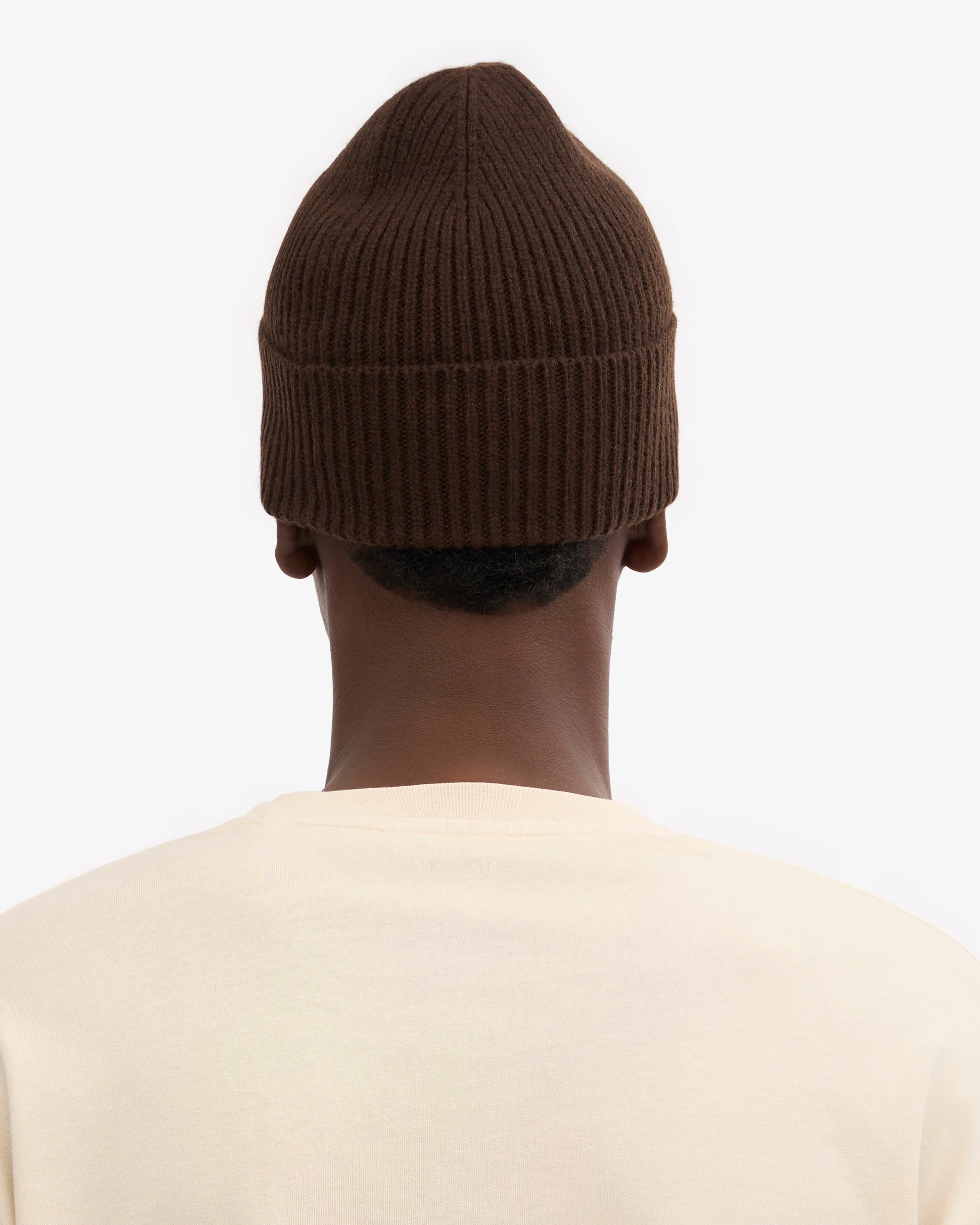 Merino Wool Beanie - Coffee Brown
