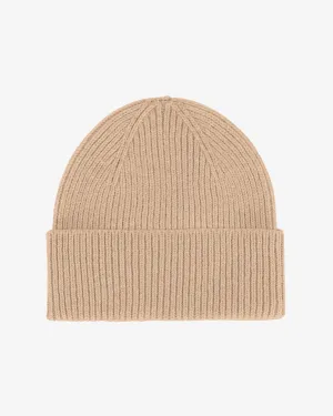 Merino Wool Beanie - Honey Beige