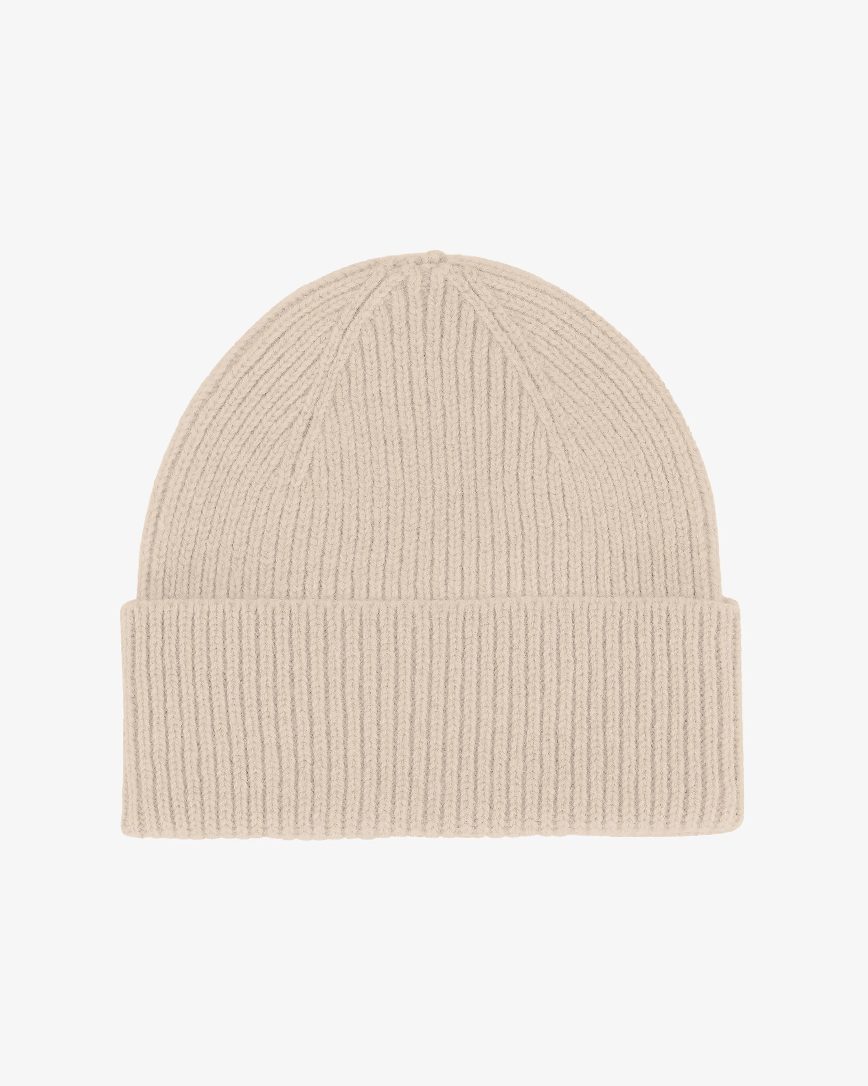 Merino Wool Beanie - Ivory White
