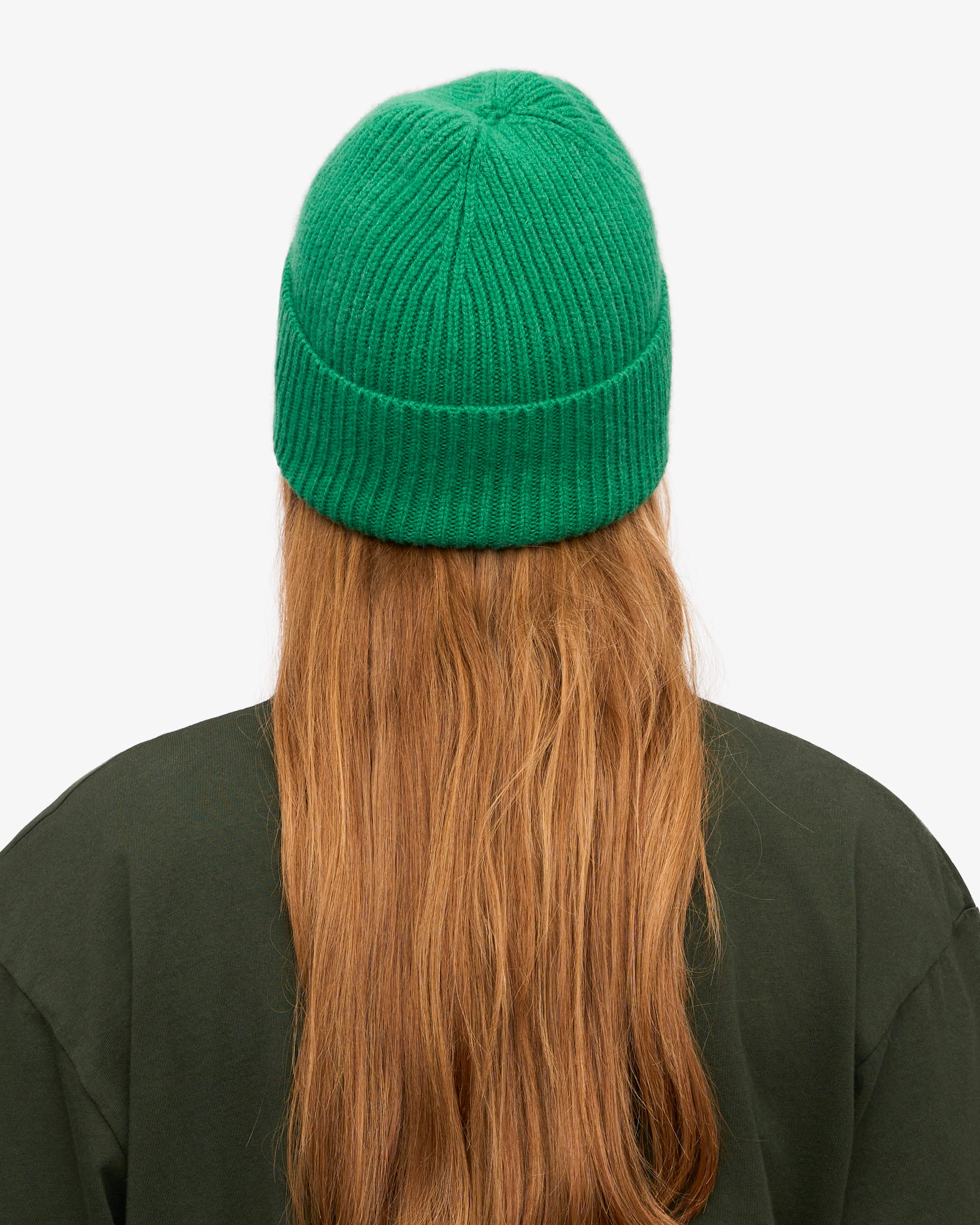 Merino Wool Beanie - Kelly Green
