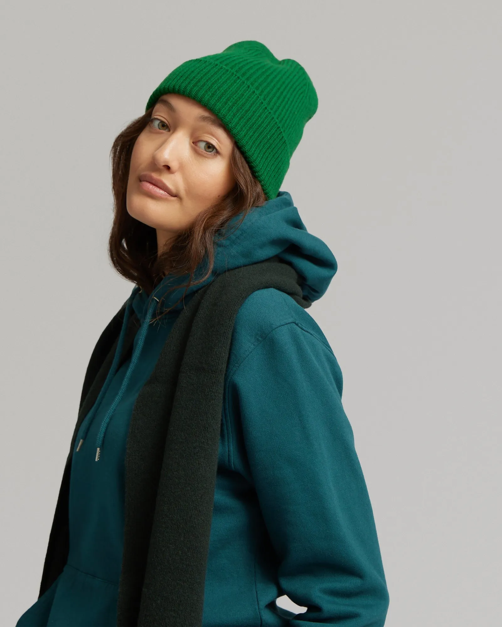Merino Wool Beanie - Lemon Yellow