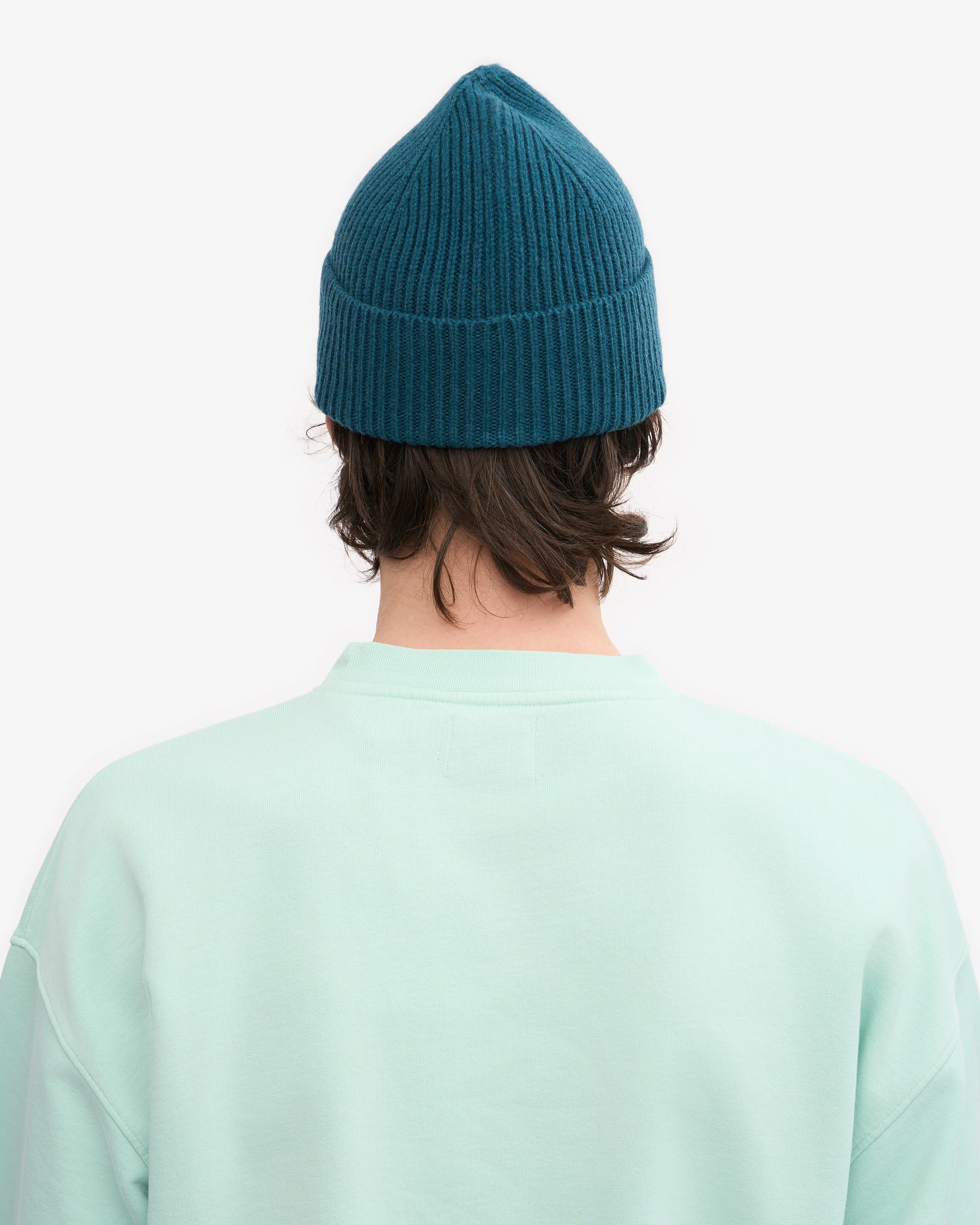 Merino Wool Beanie - Ocean Green