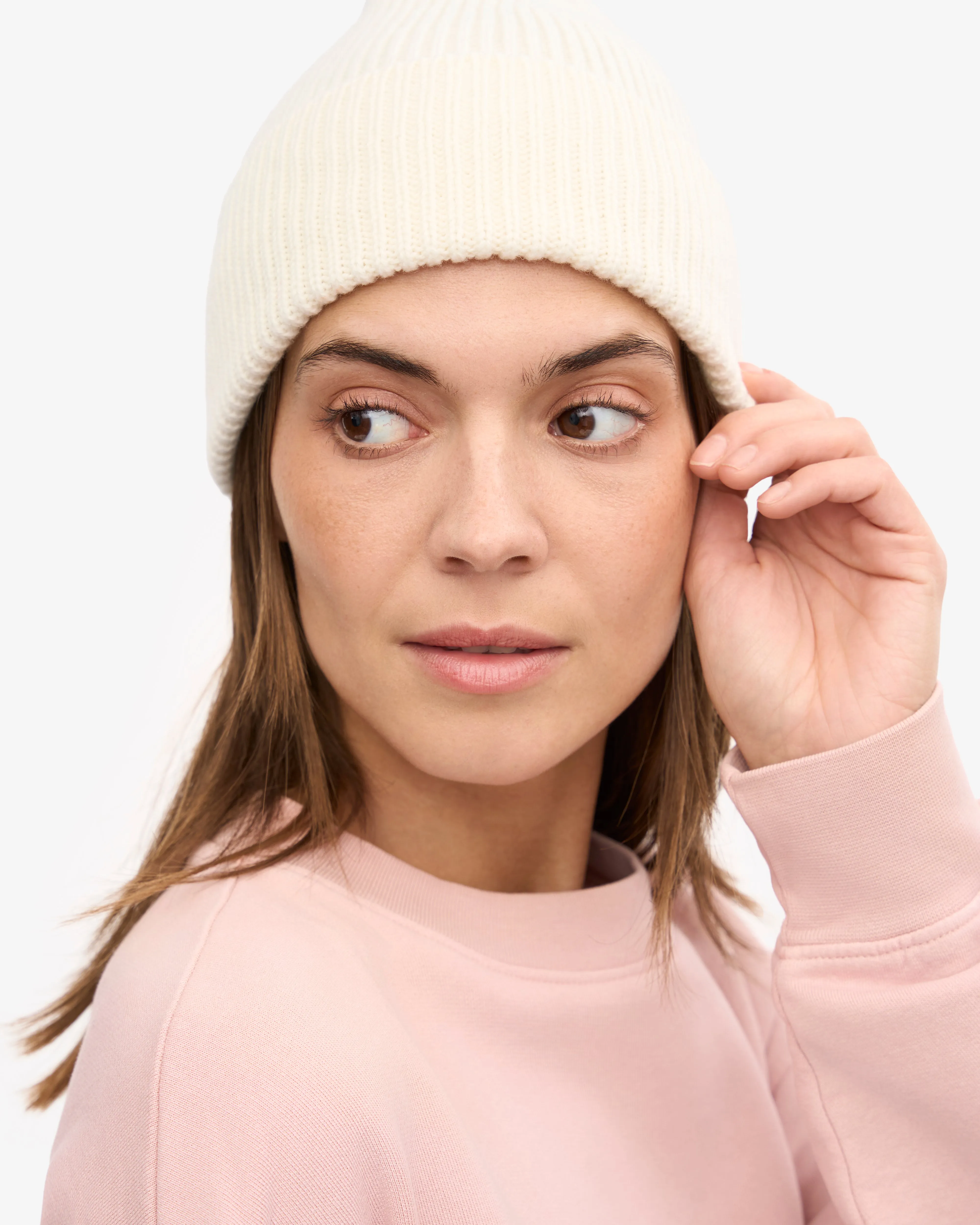 Merino Wool Beanie - Optical White