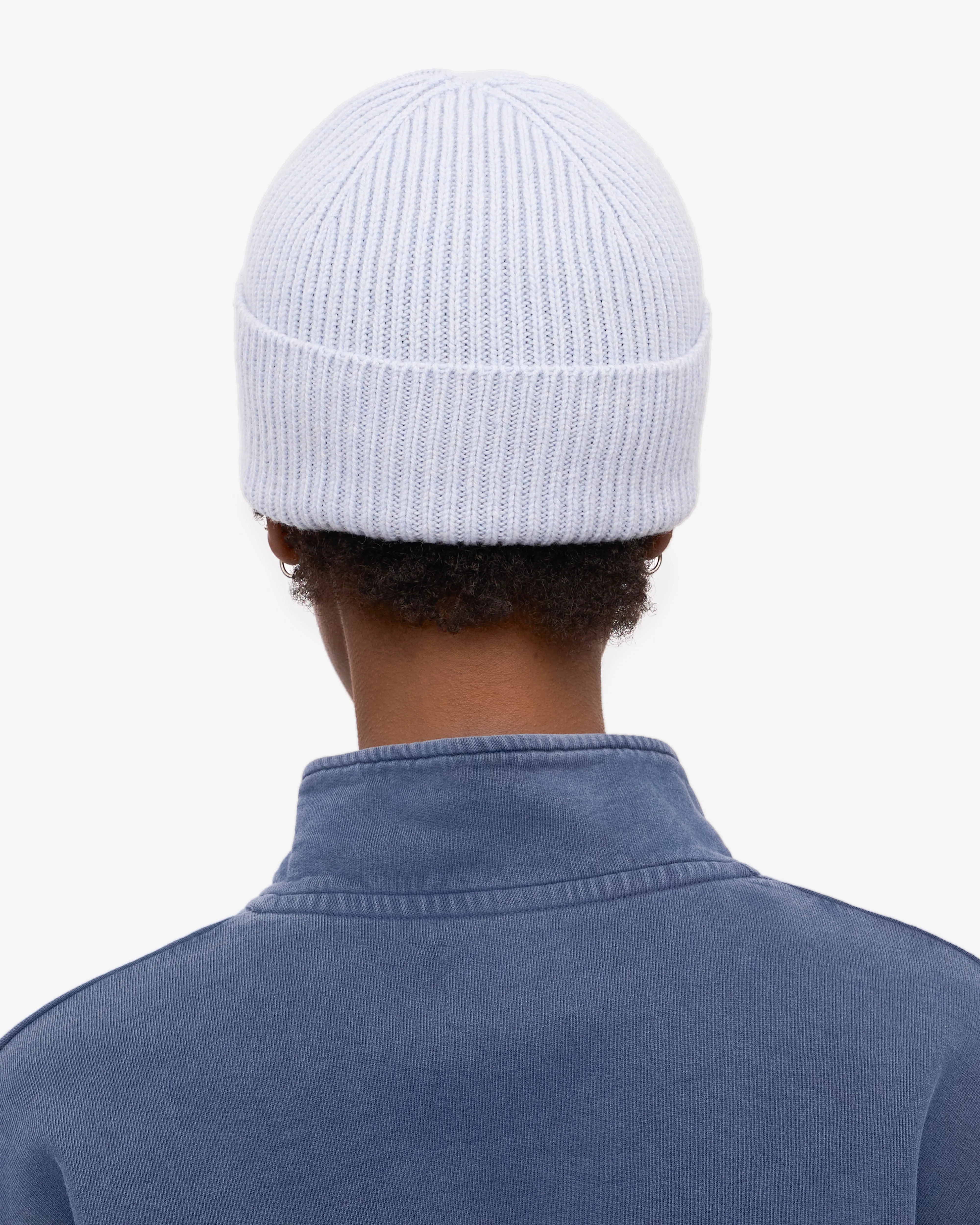 Merino Wool Beanie - Polar Blue