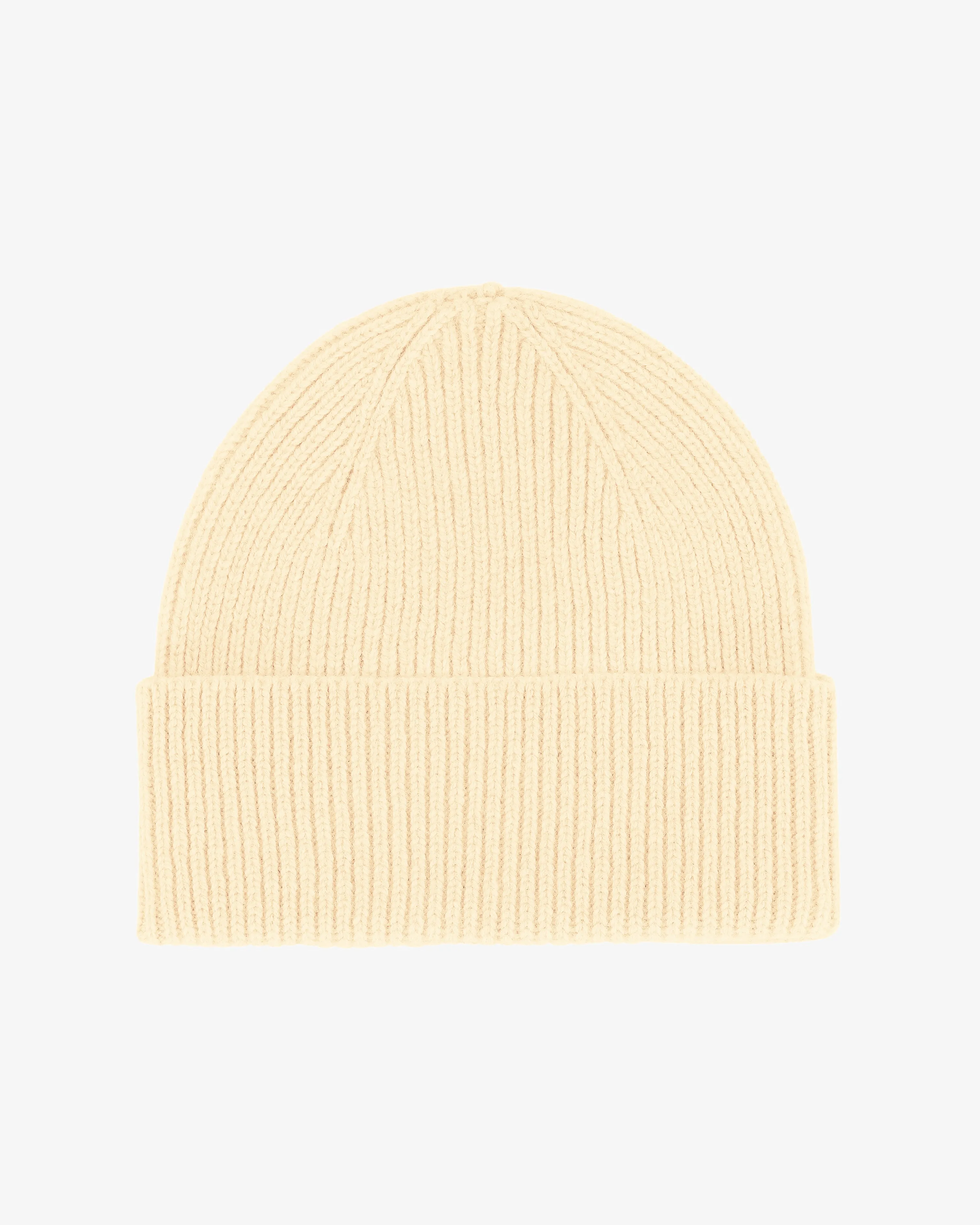 Merino Wool Beanie - Soft Yellow