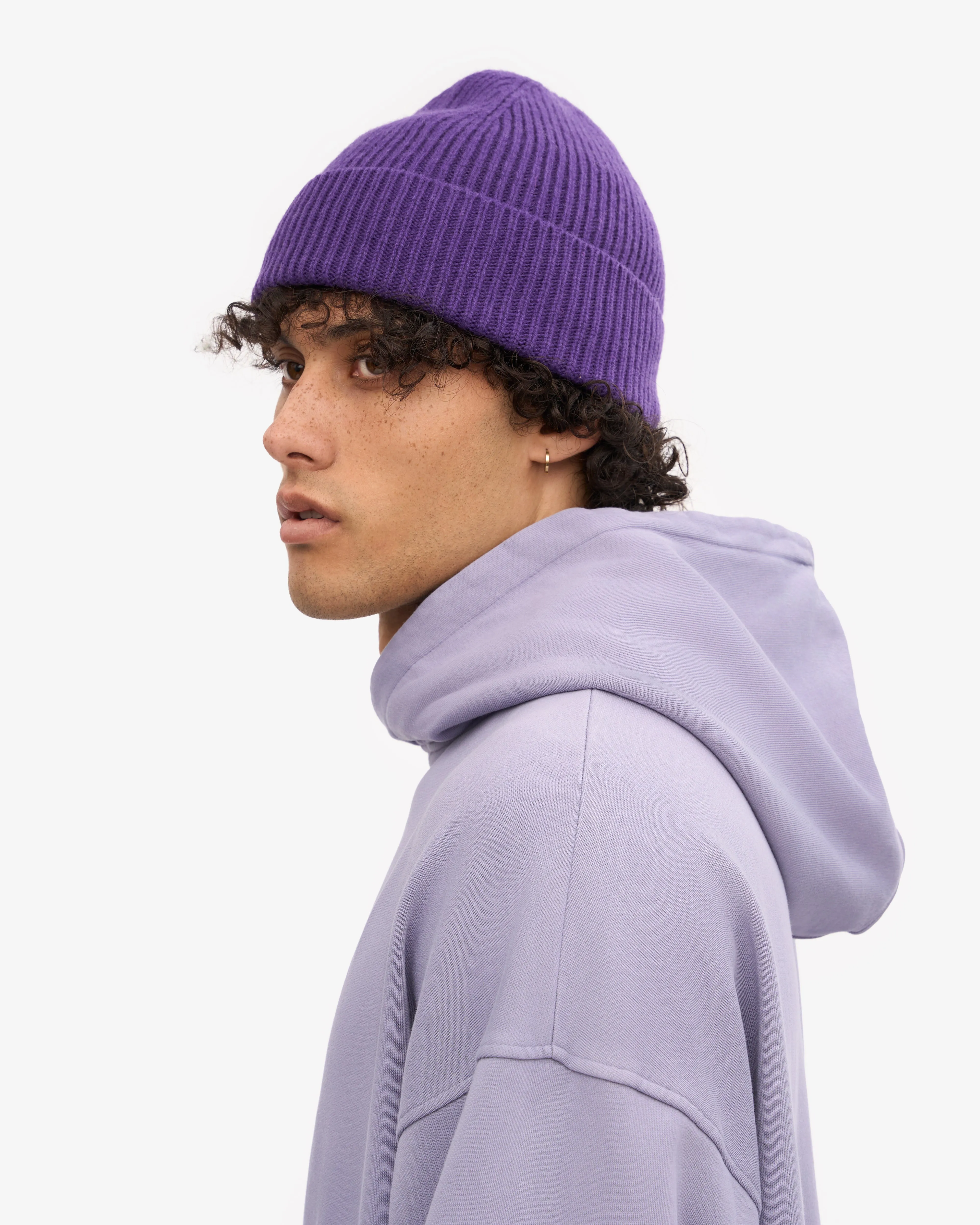Merino Wool Beanie - Ultra Violet