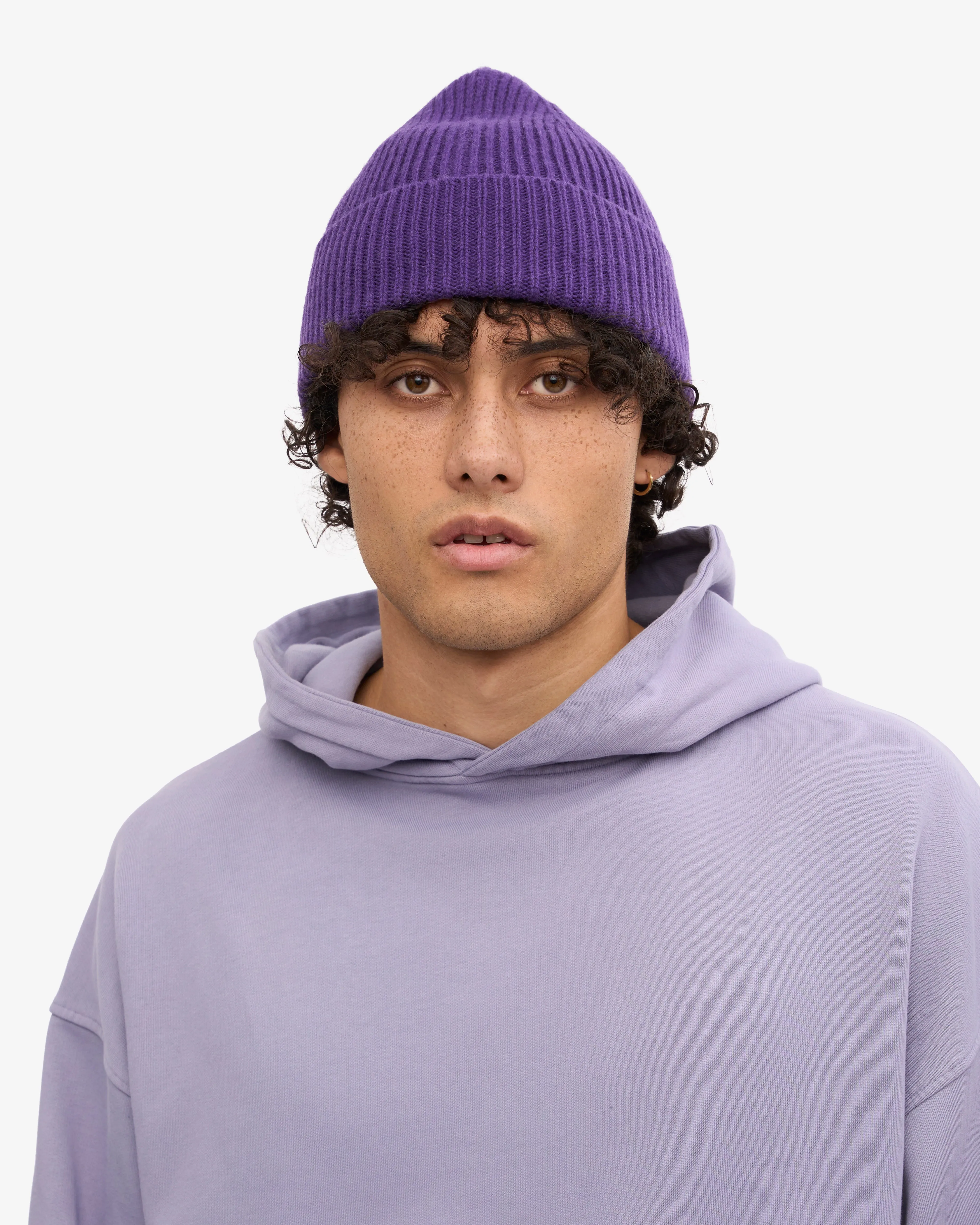 Merino Wool Beanie - Ultra Violet