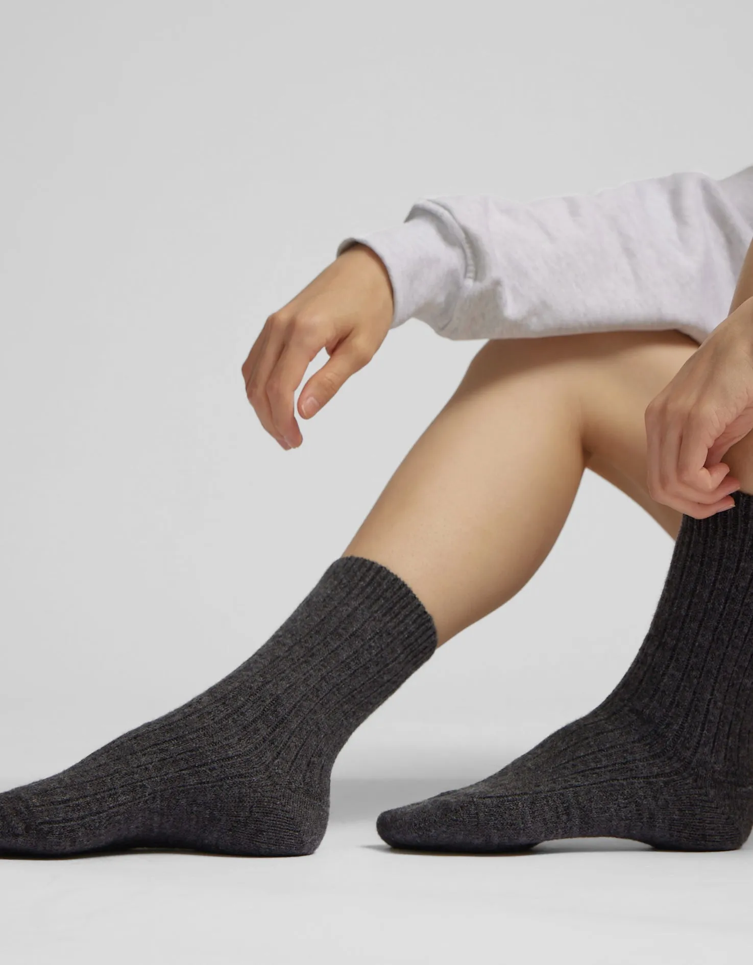 Merino Wool Blend Sock - Oxblood Red