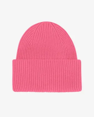 Merino Wool Hat - Bubblegum Pink