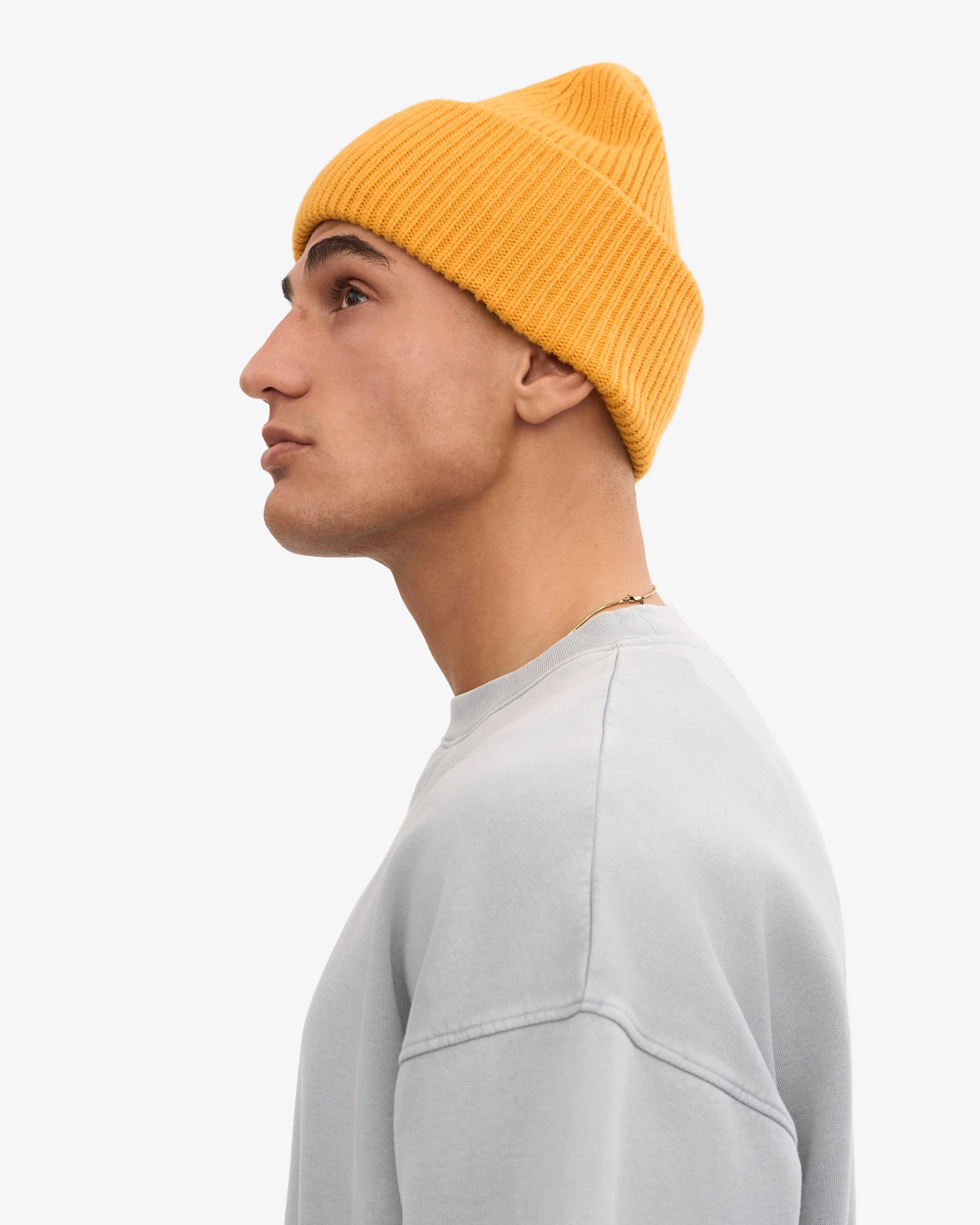 Merino Wool Hat - Burned Yellow