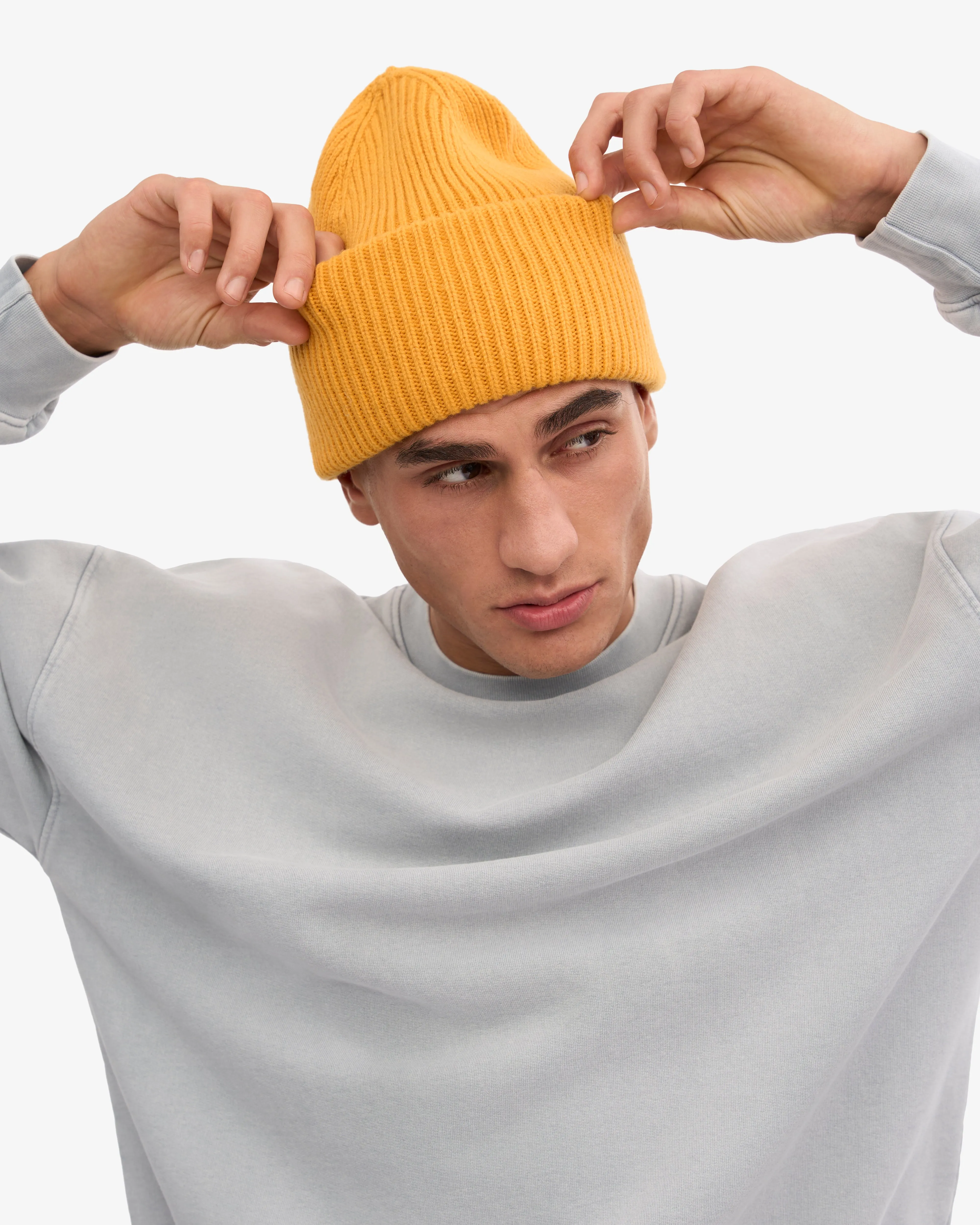 Merino Wool Hat - Burned Yellow