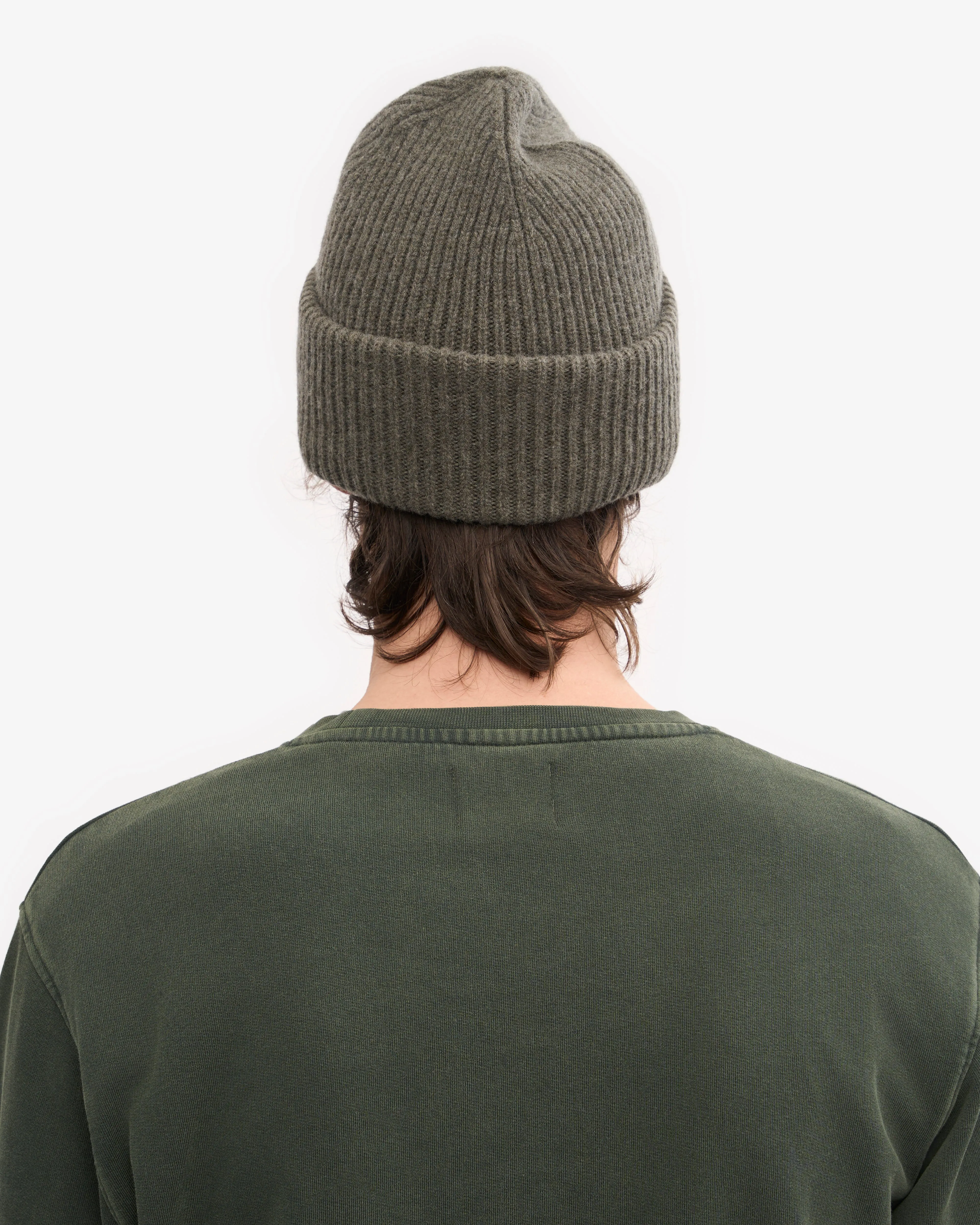 Merino Wool Hat - Dusty Olive