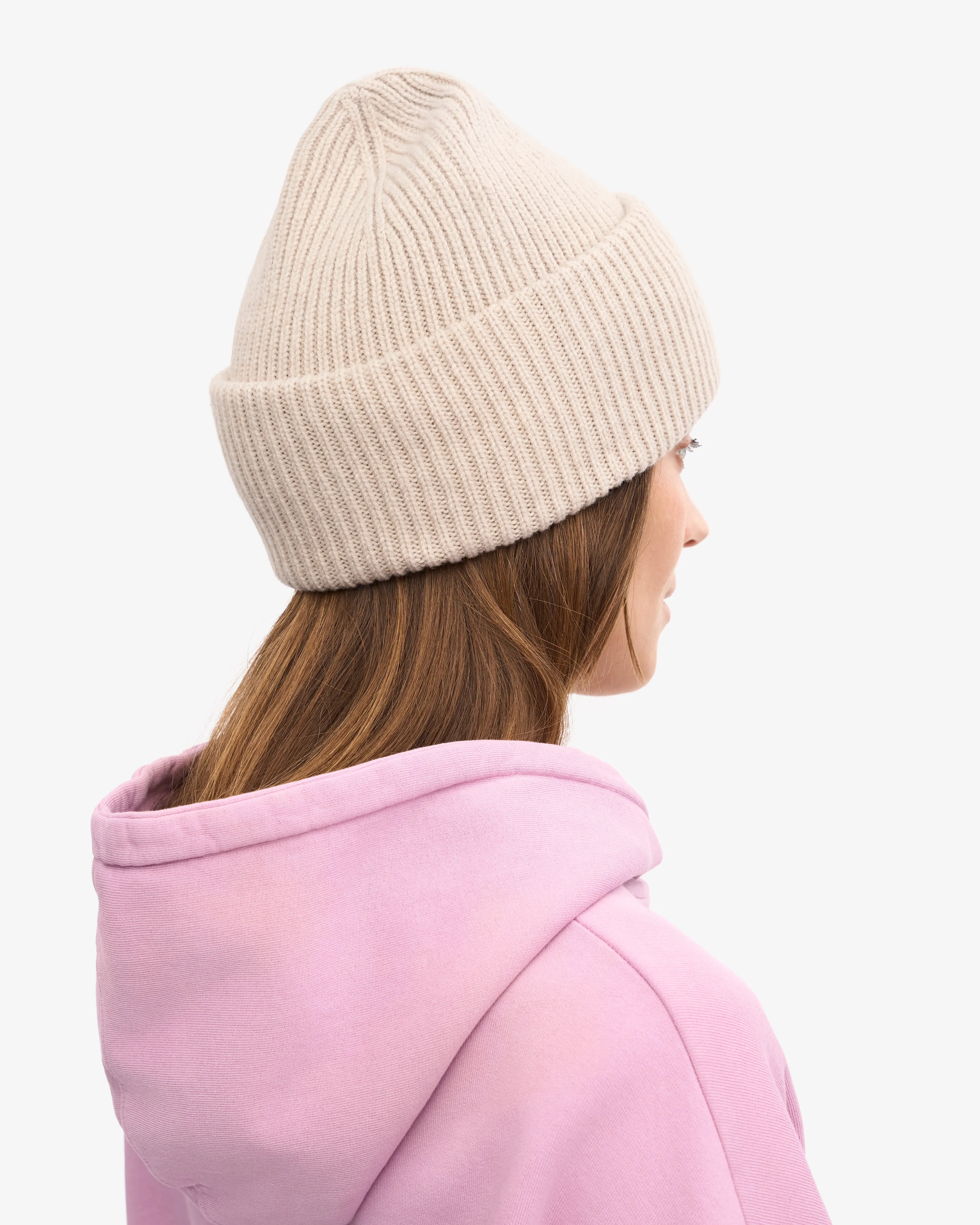 Merino Wool Hat - Ivory White