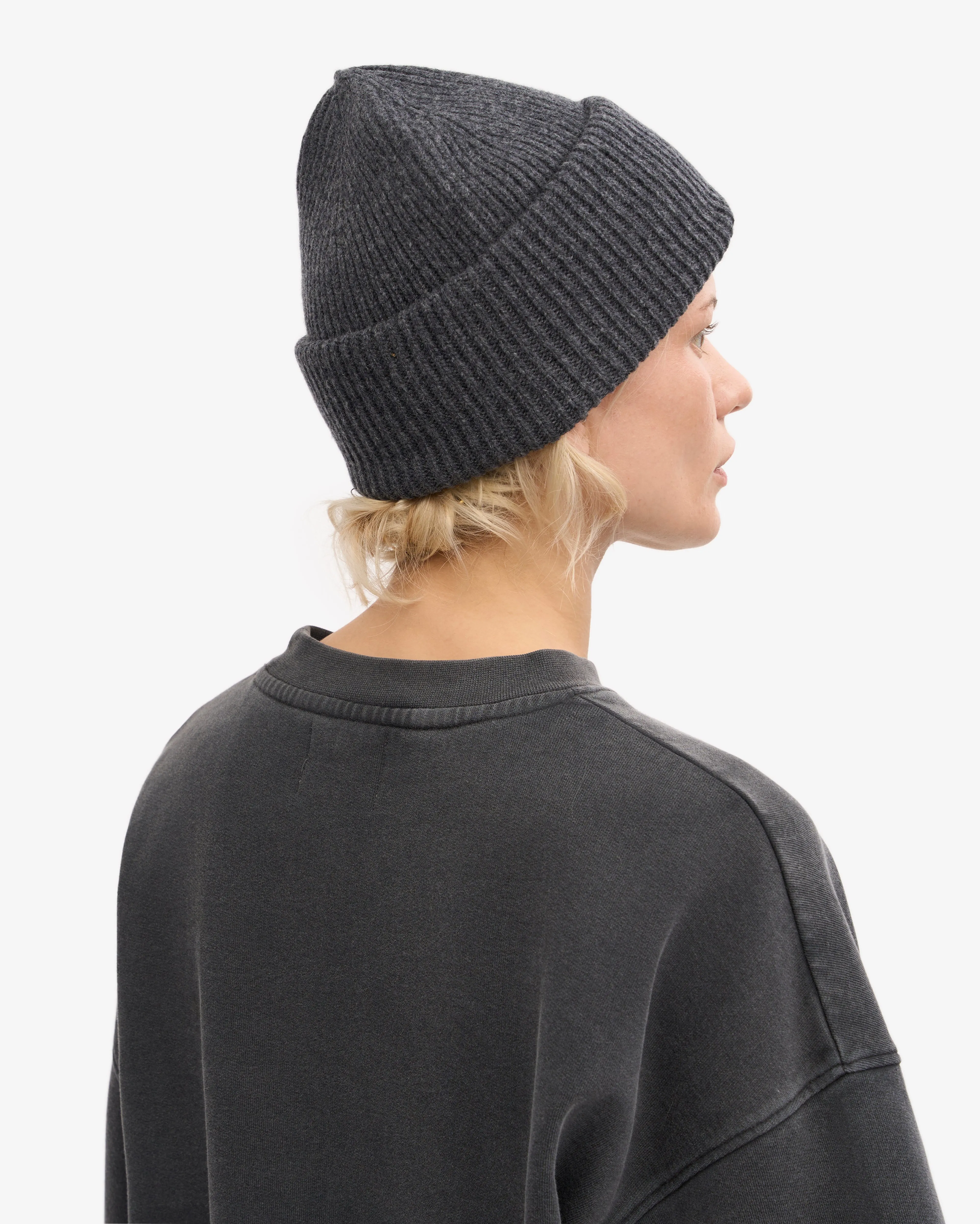 Merino Wool Hat - Lava Grey