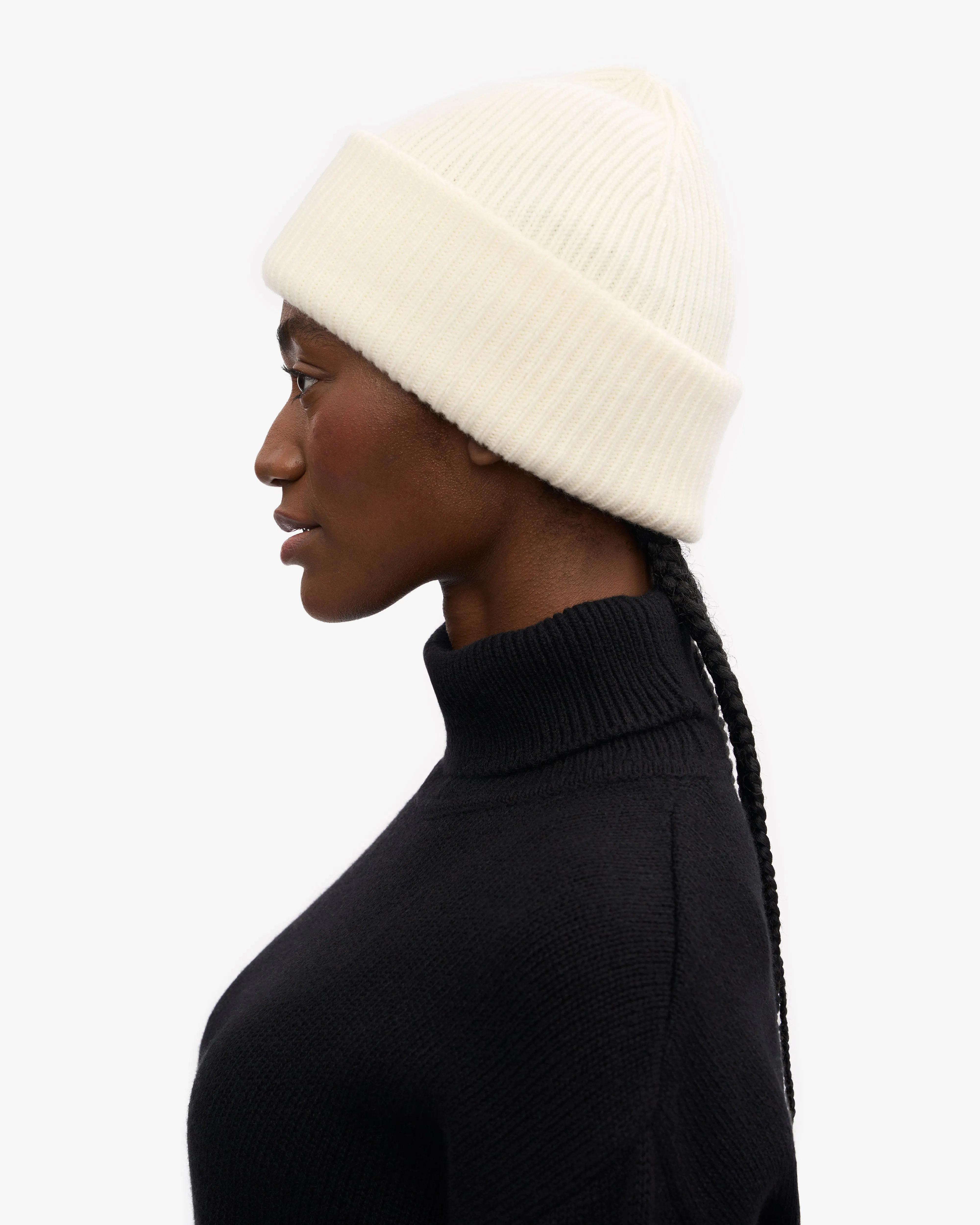 Merino Wool Hat - Optical White