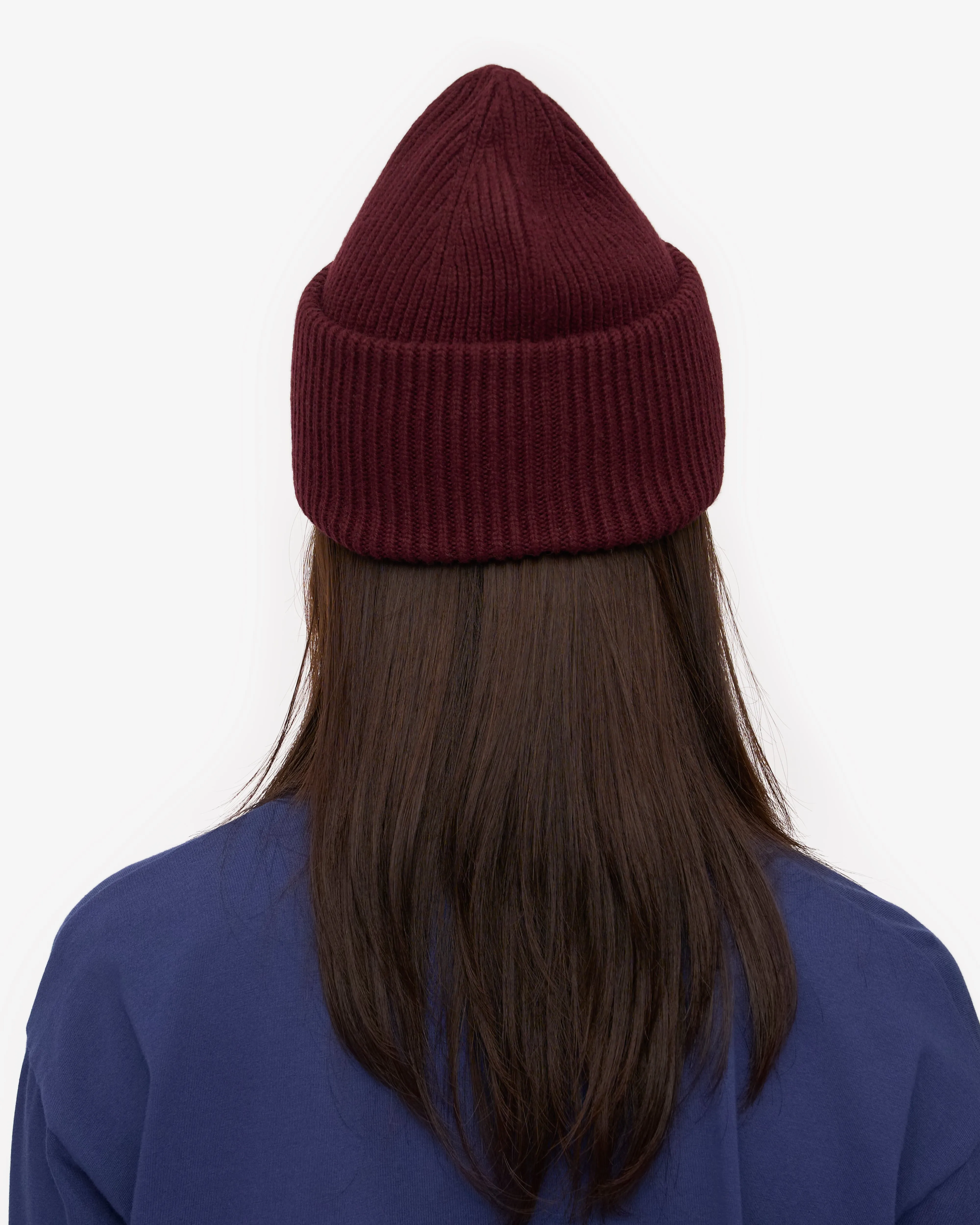 Merino Wool Hat - Oxblood Red
