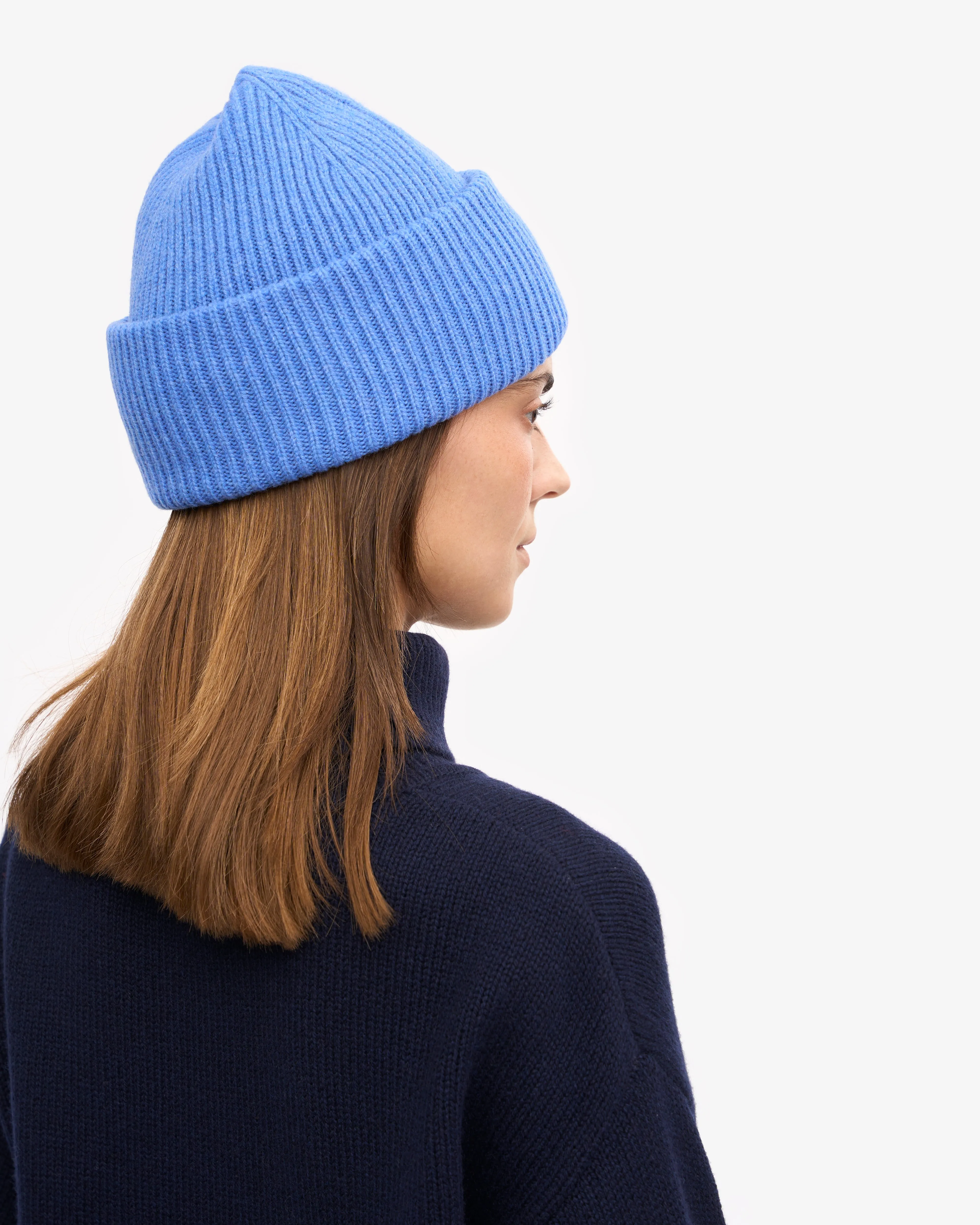 Merino Wool Hat - Pacific Blue