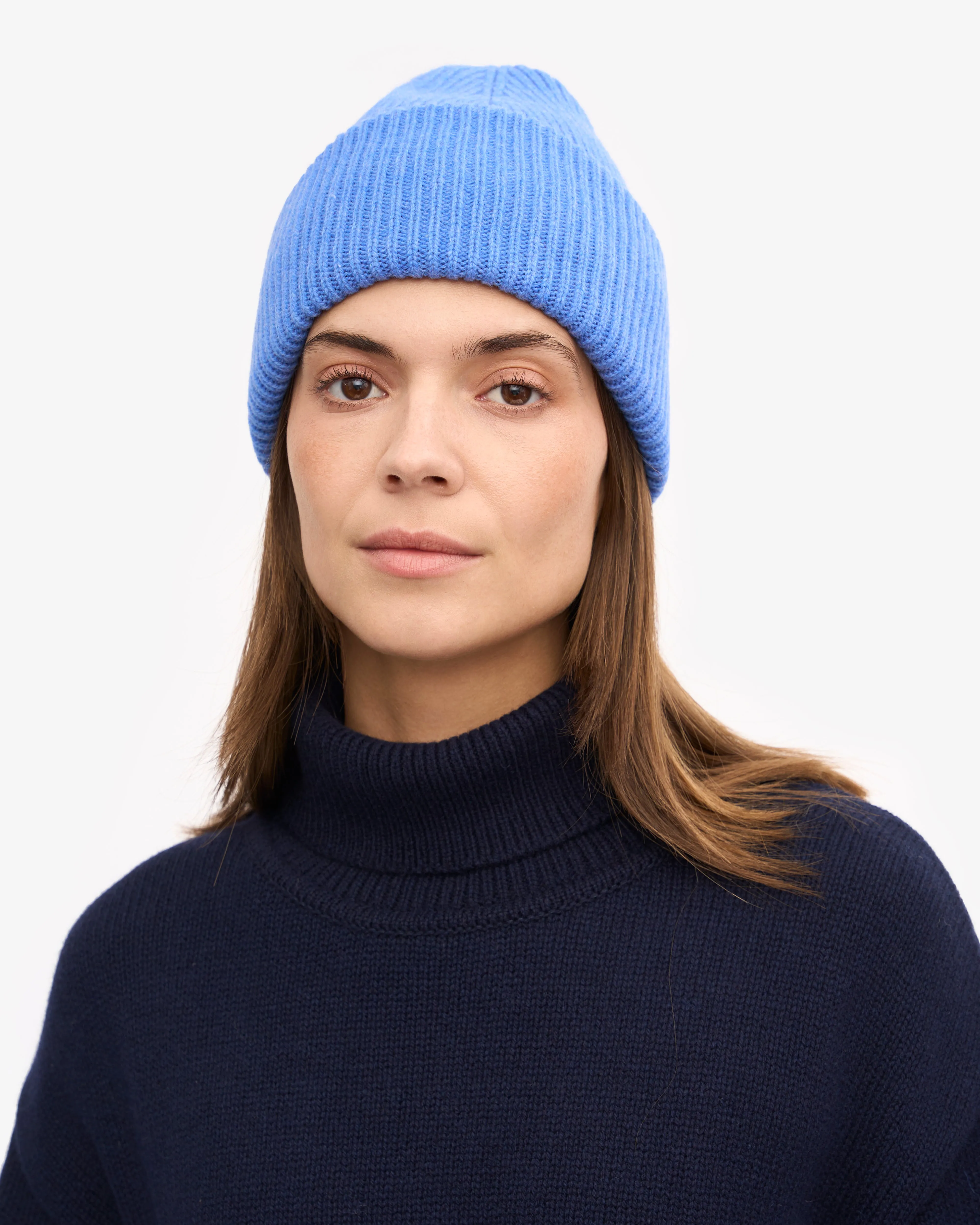 Merino Wool Hat - Pacific Blue