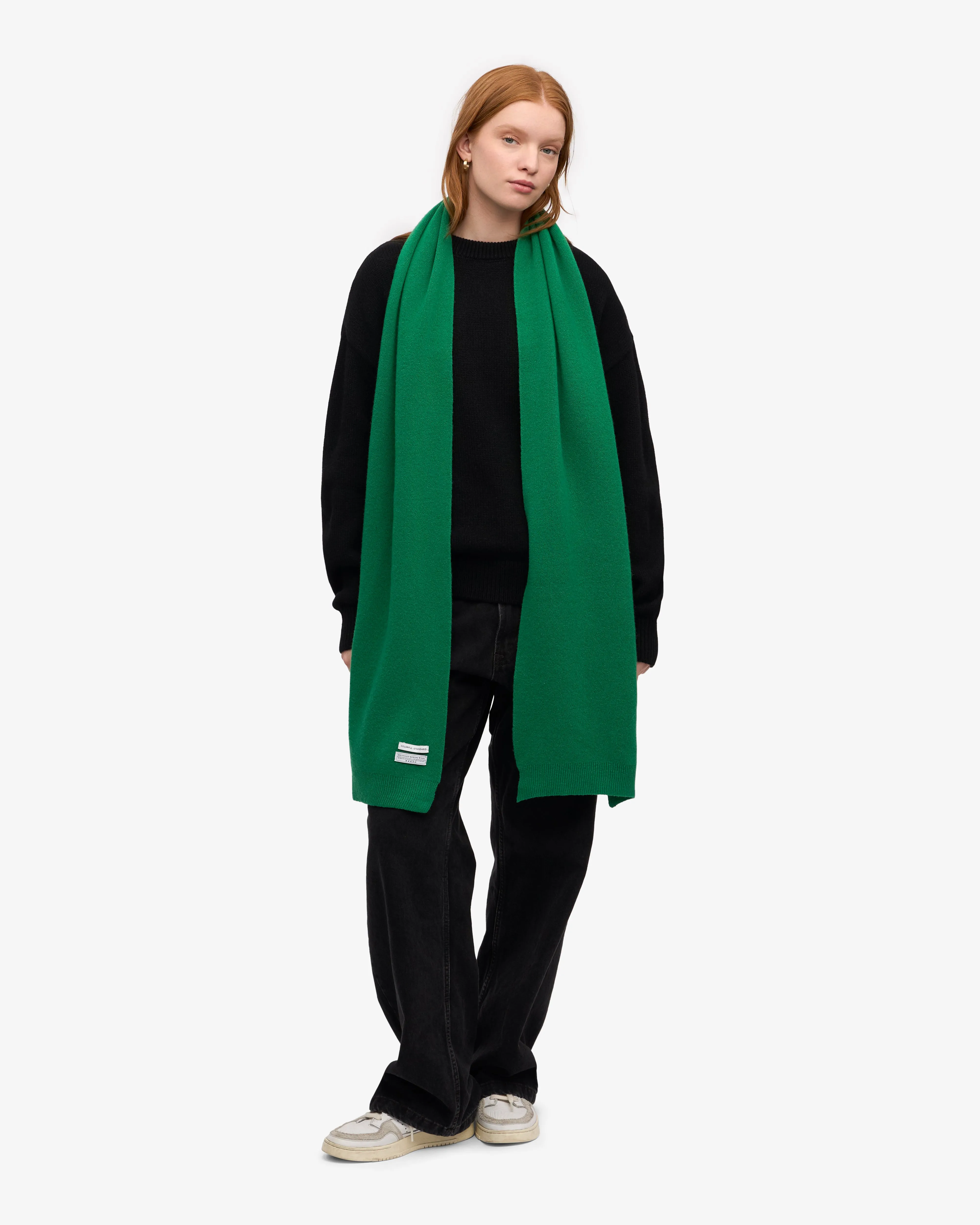 Merino Wool Scarf - Kelly Green