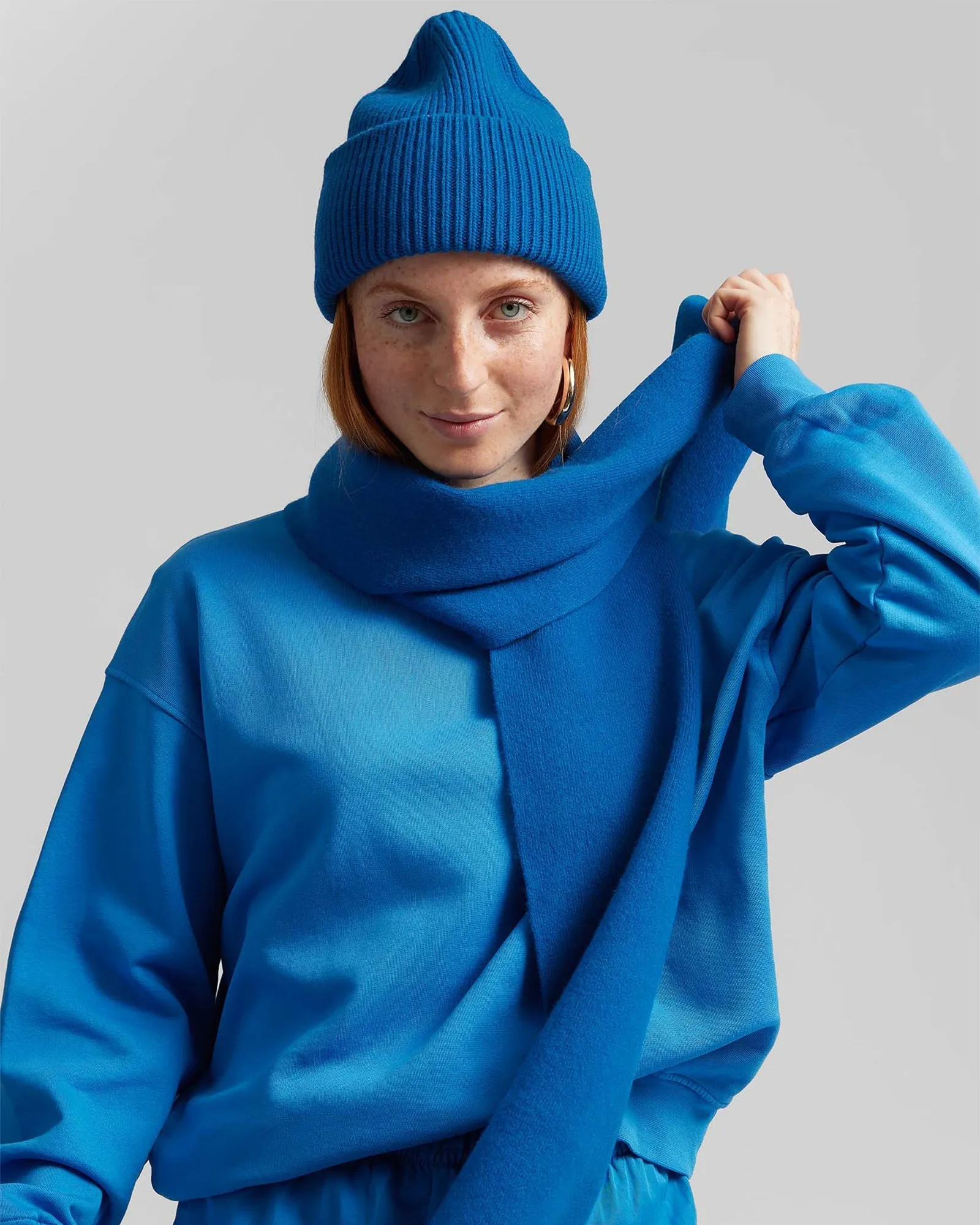 Merino Wool Scarf - Limestone Grey