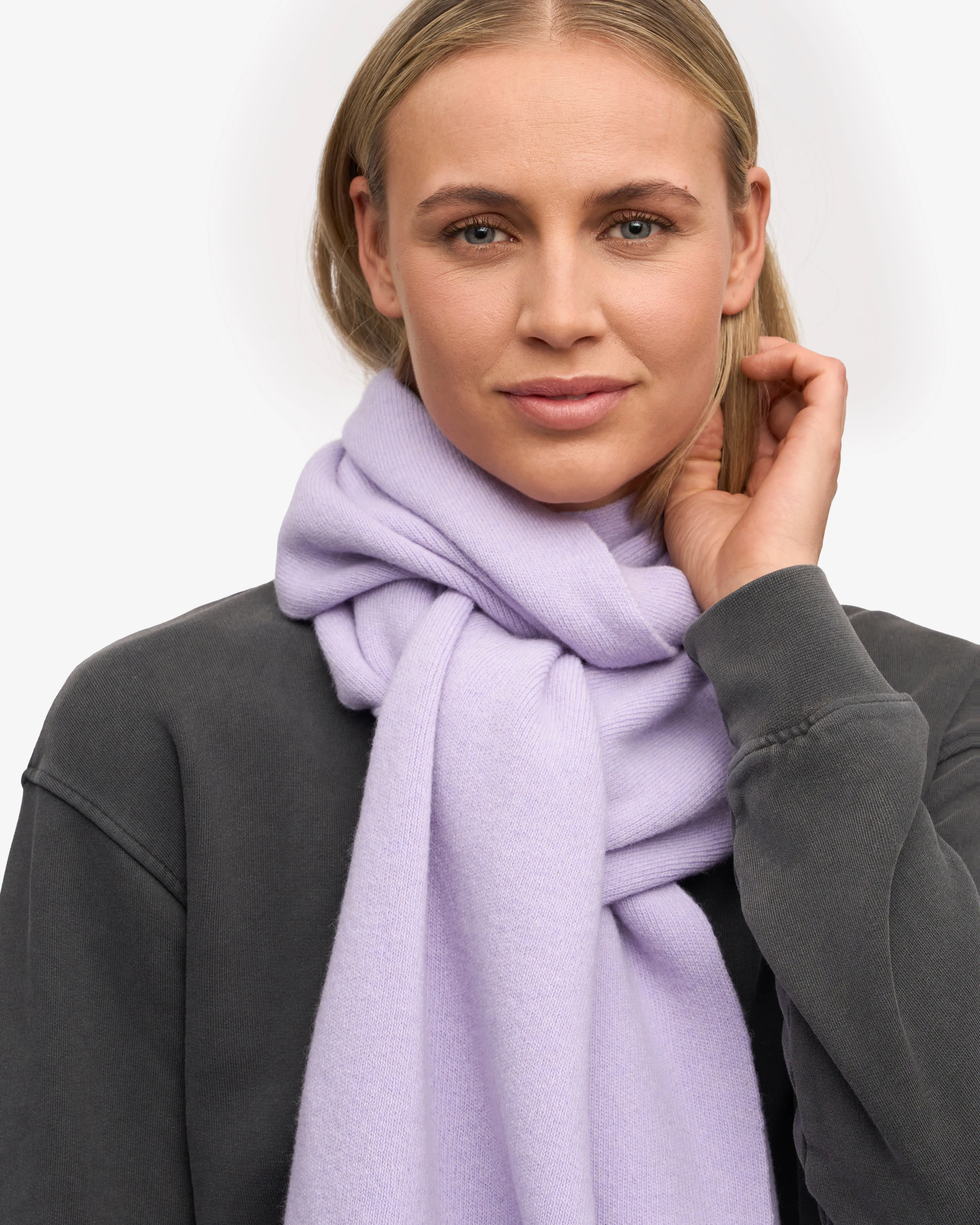 Merino Wool Scarf - Soft Lavender