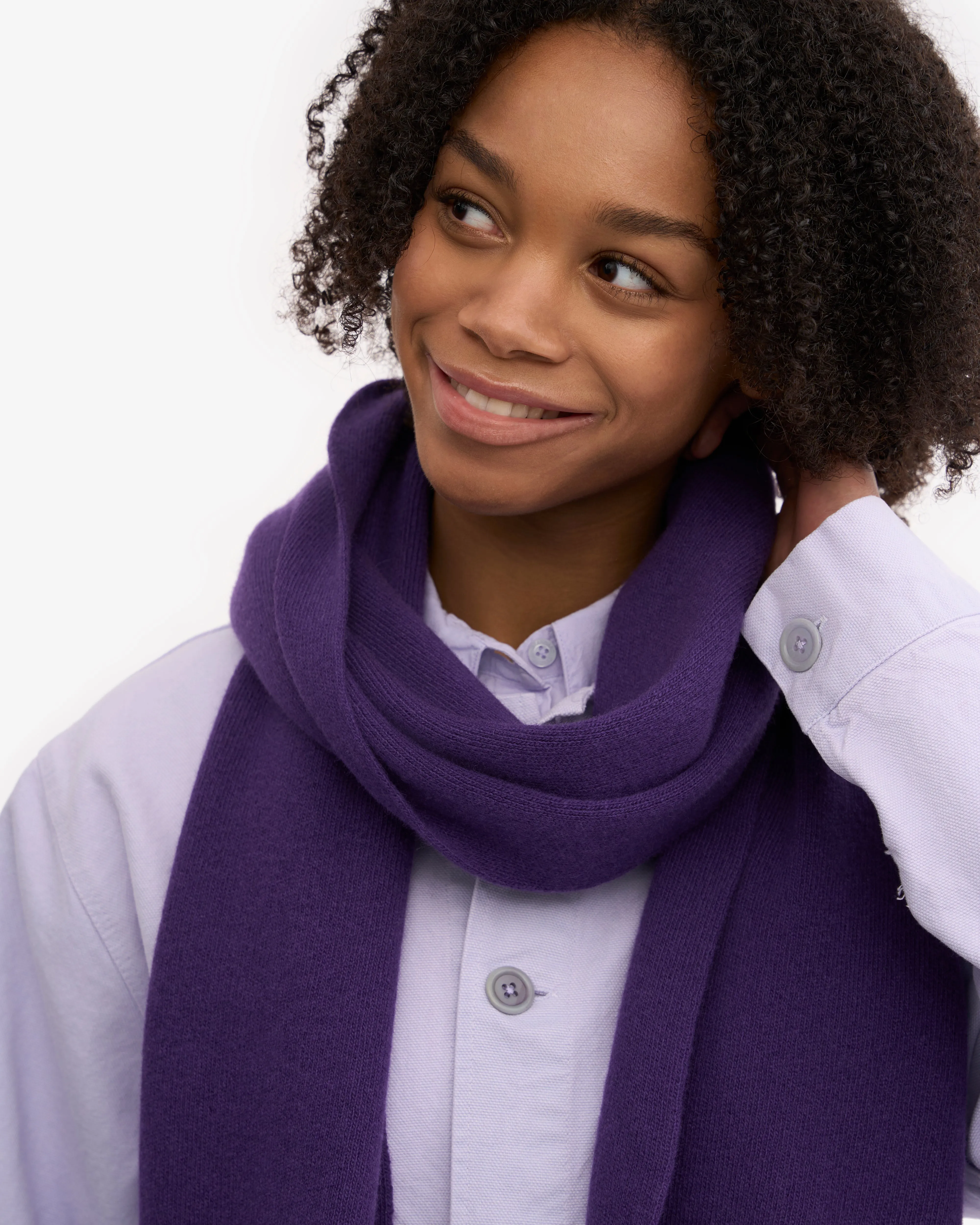 Merino Wool Scarf - Ultra Violet