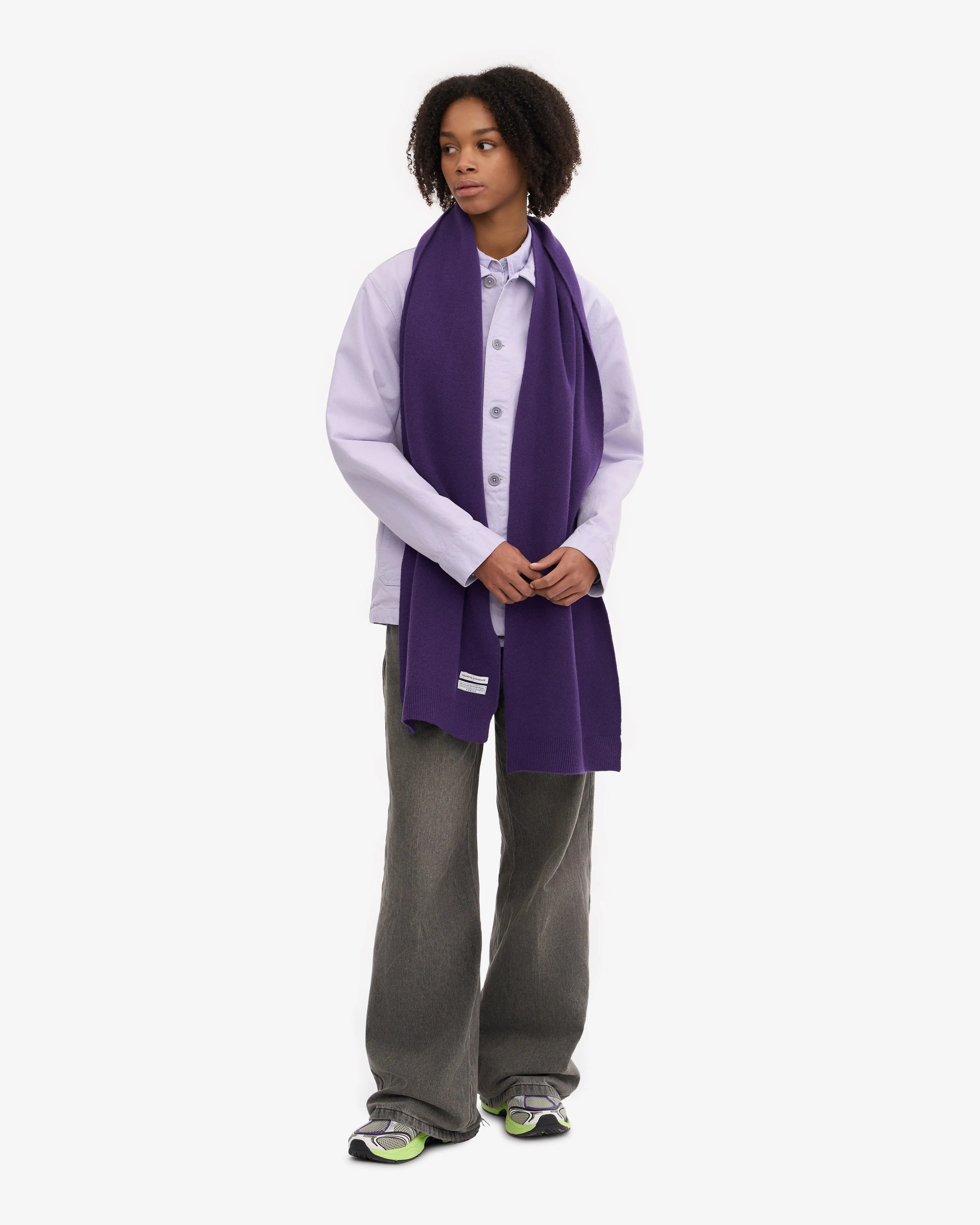Merino Wool Scarf - Ultra Violet