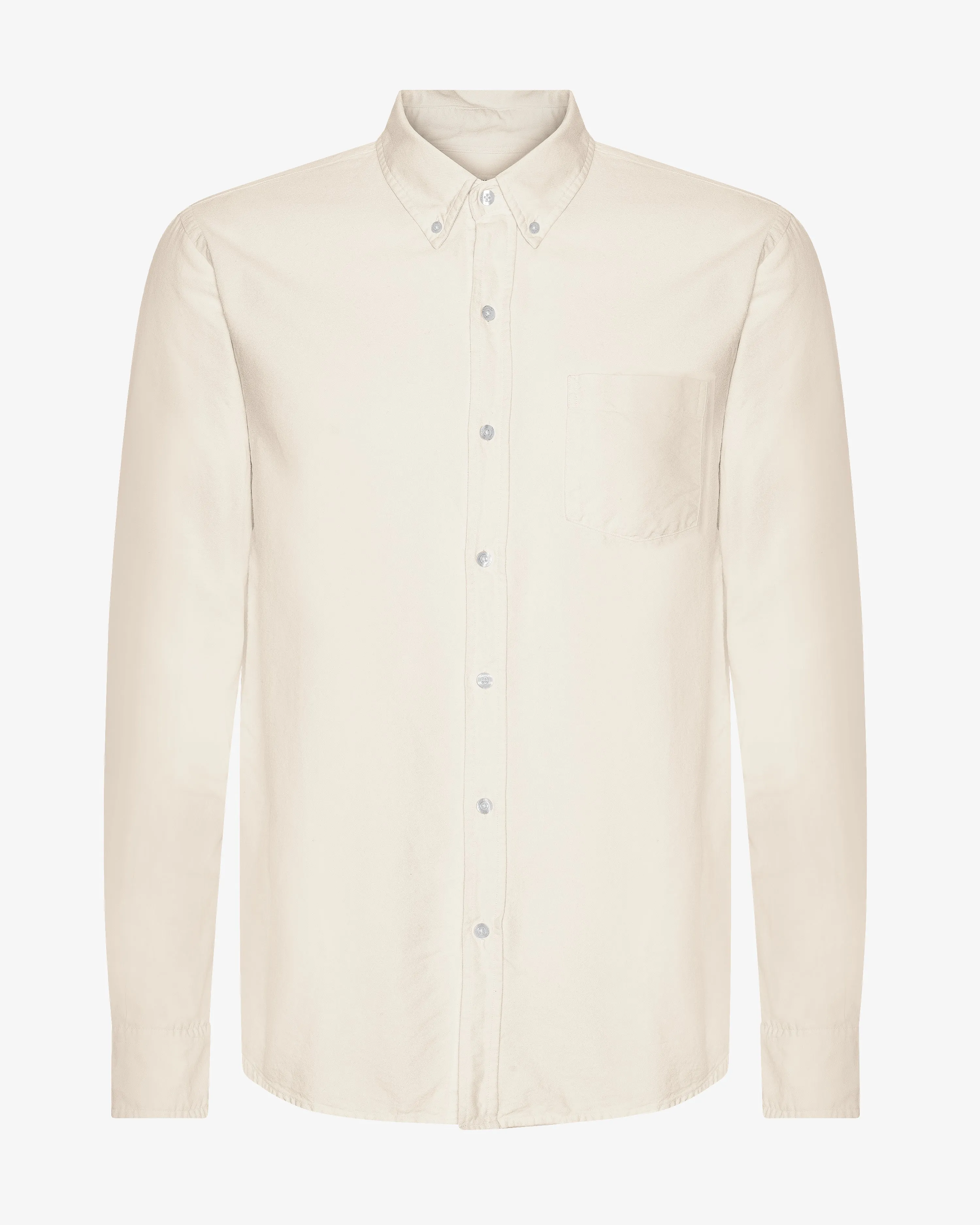 Organic Button Down Shirt - Ivory White