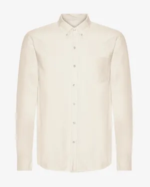 Organic Button Down Shirt - Ivory White