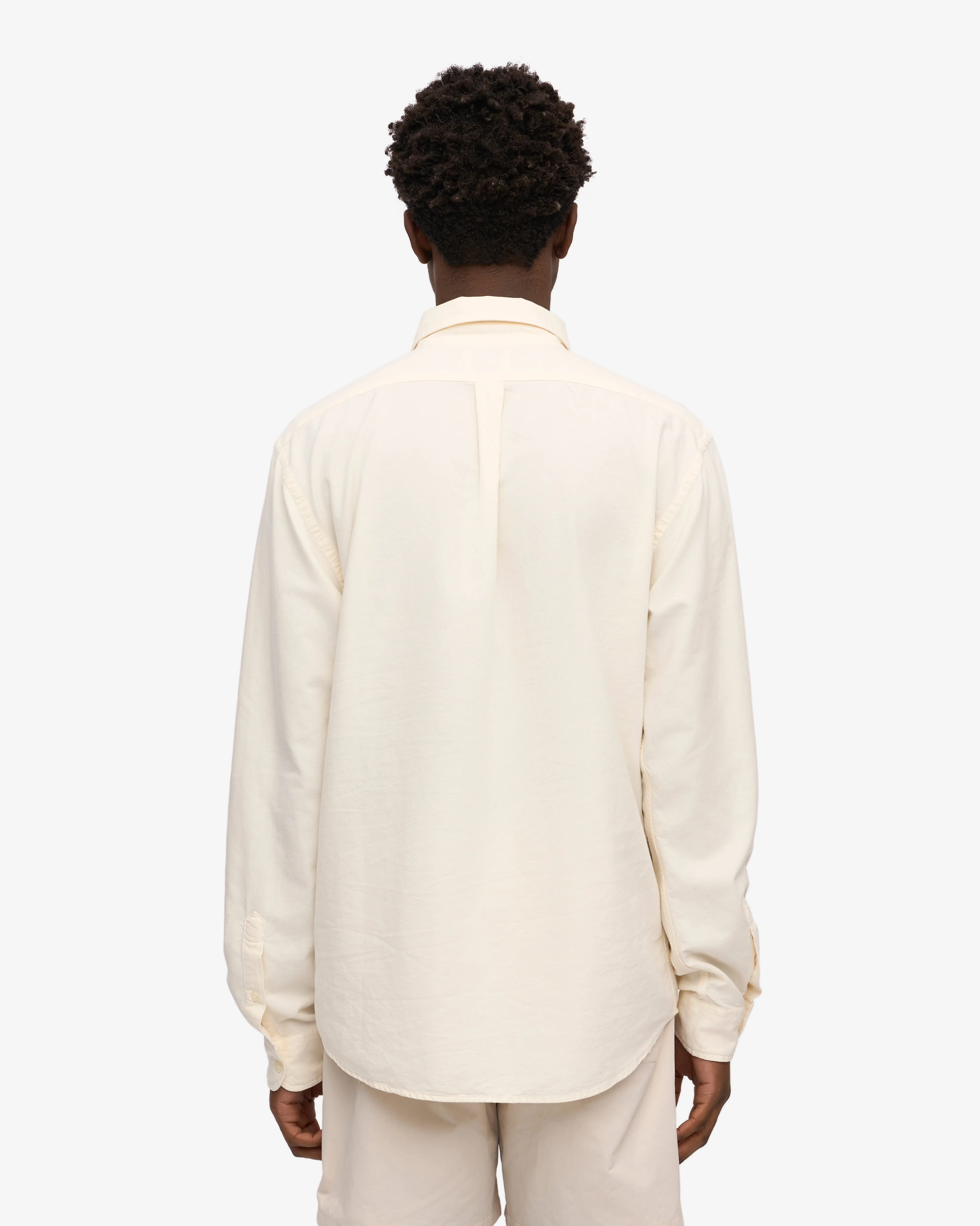 Organic Button Down Shirt - Ivory White