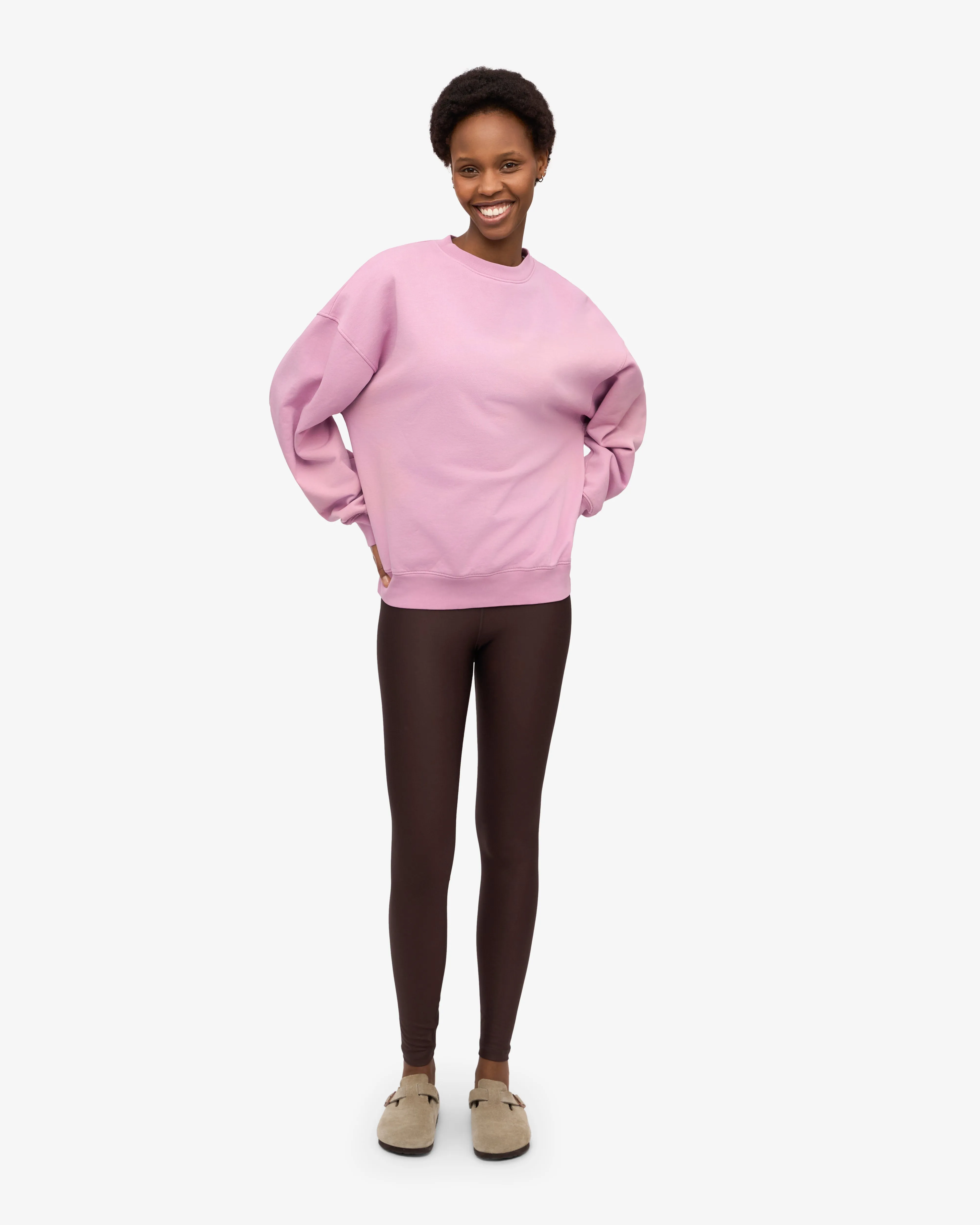 Organic Oversized Crew - Cherry Blossom