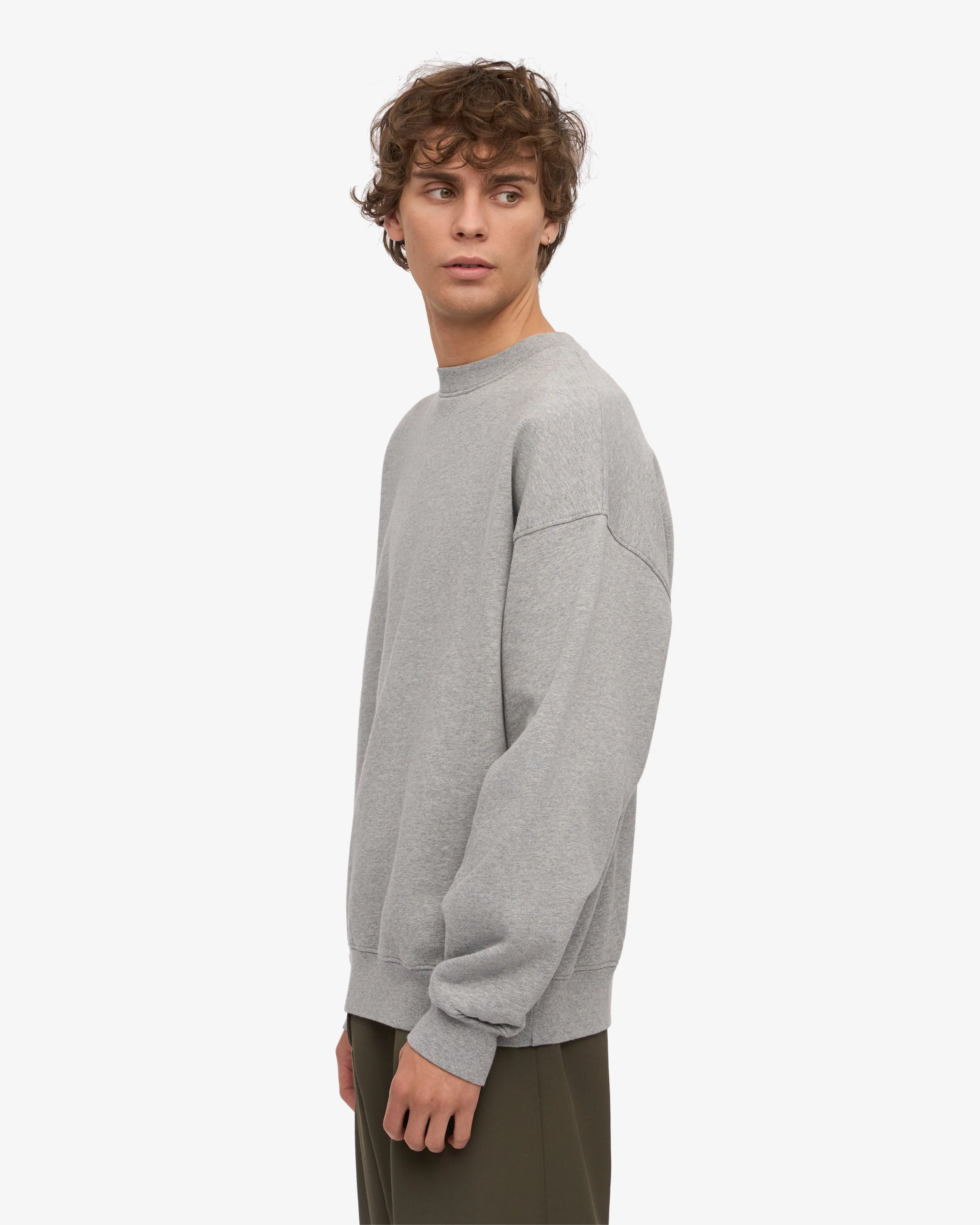 Organic Oversized Crew - Emerald Green