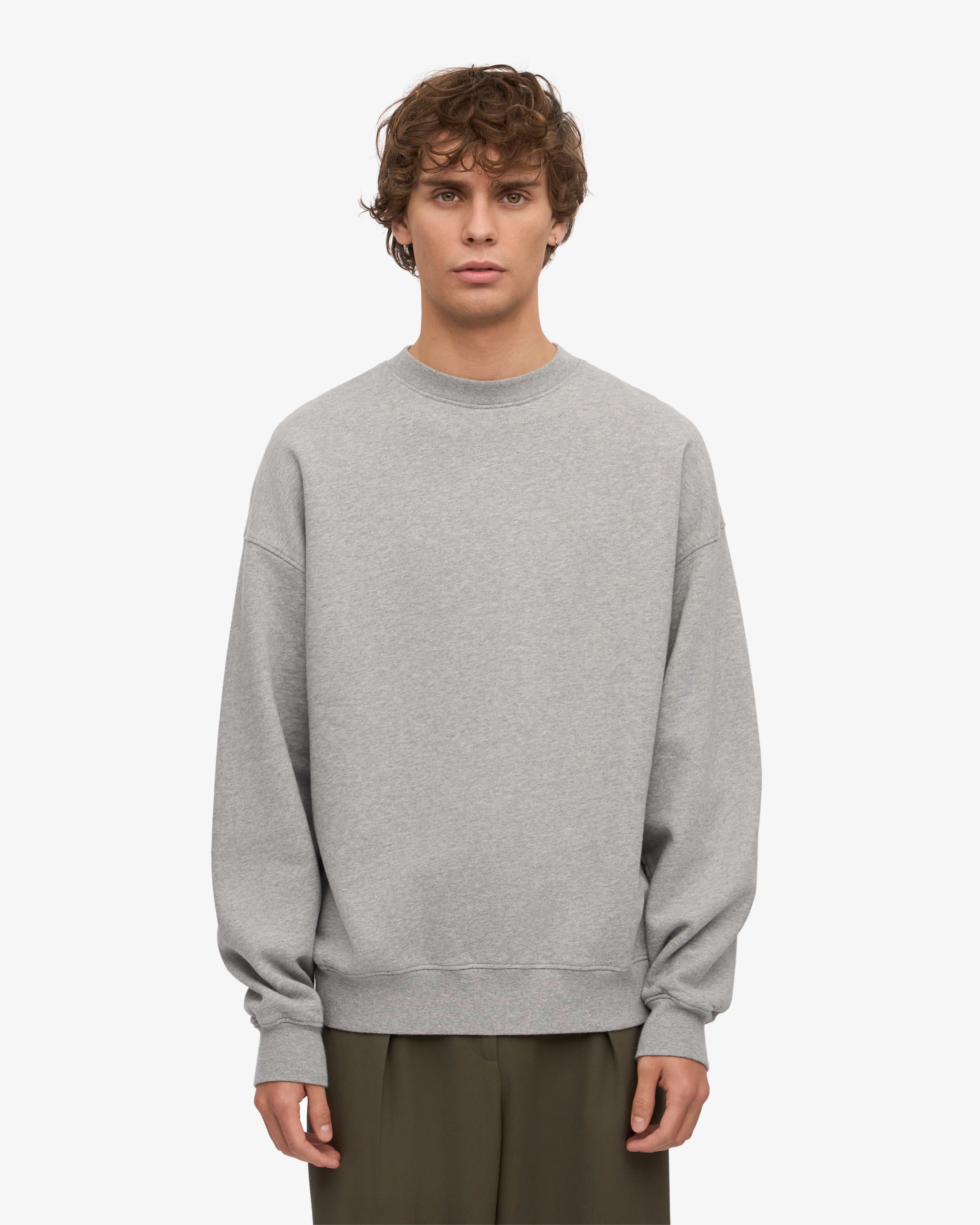 Organic Oversized Crew - Emerald Green