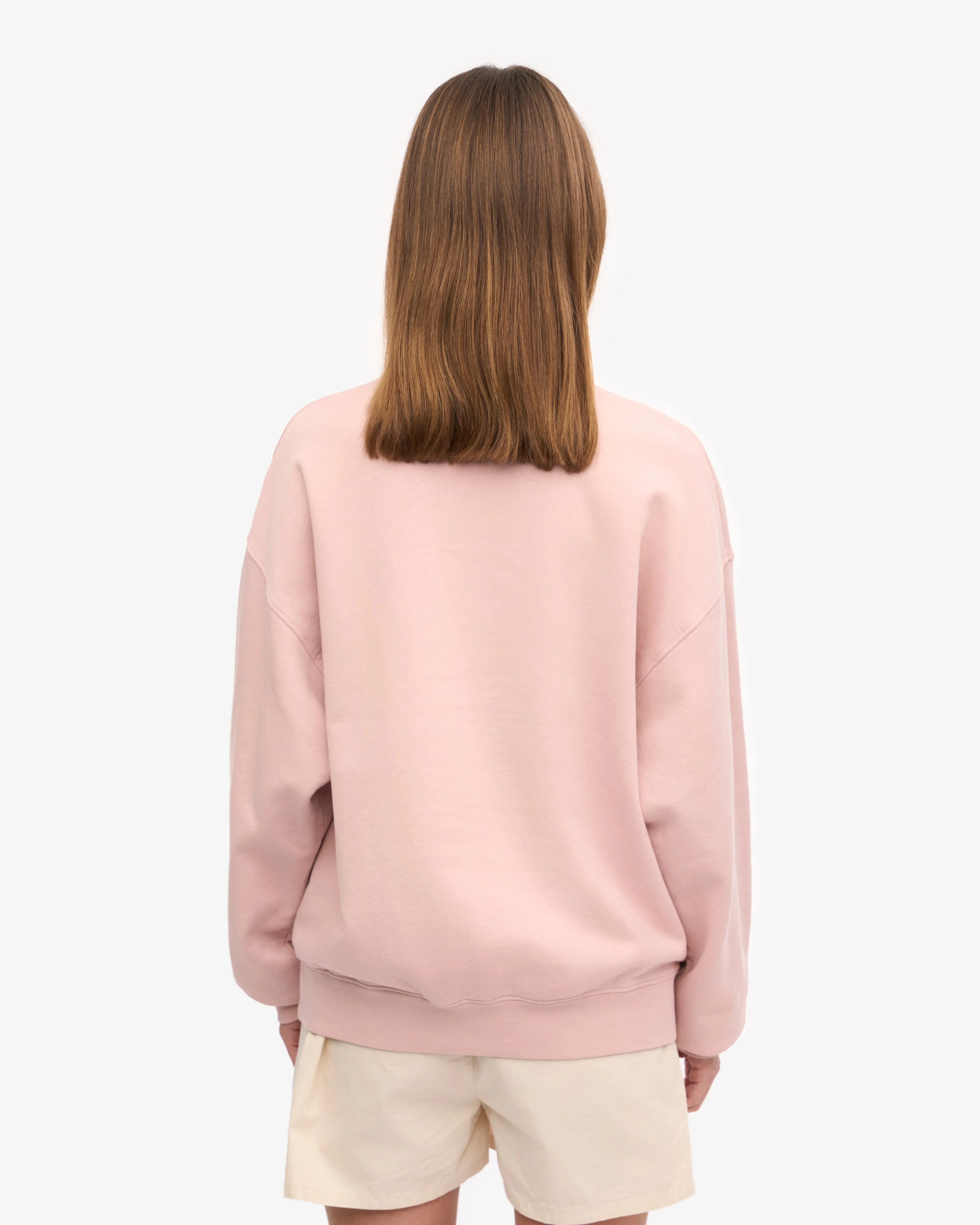 Organic Oversized Crew - Faded Pink
